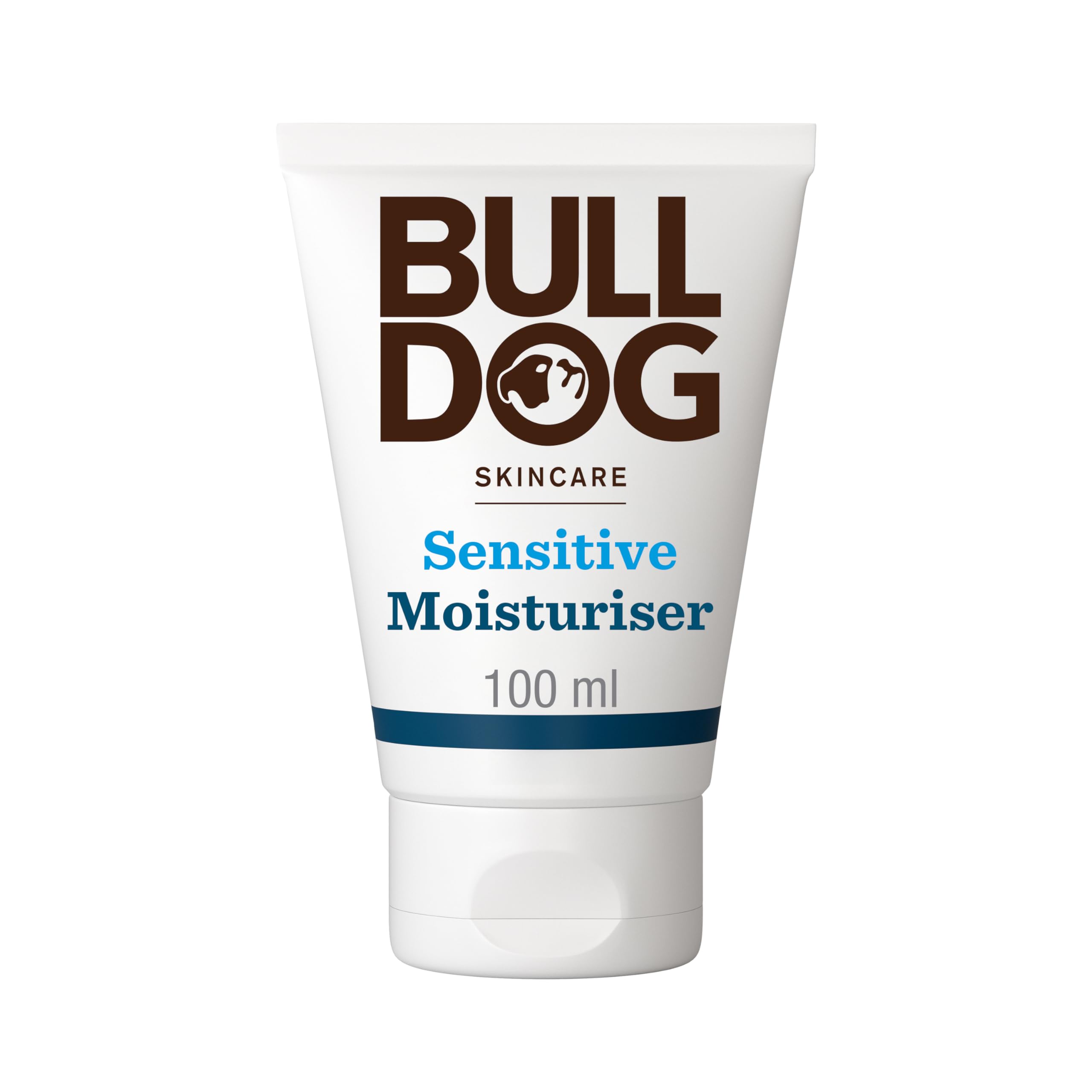 Bulldog Sensitive Moisturiser for Men, Hydrating Face Care (100ml)