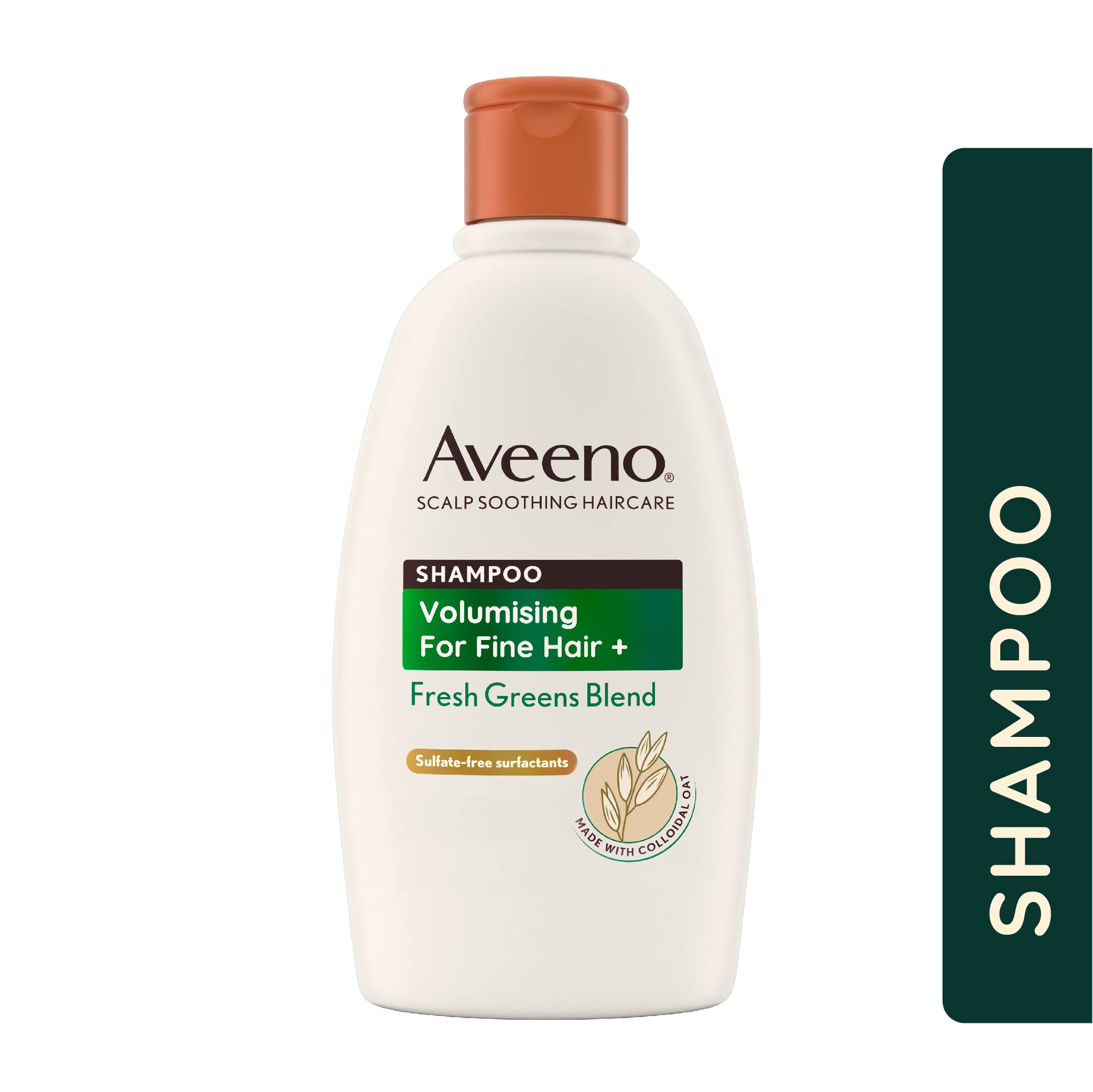 Aveeno Scalp Soothing Haircare Volumising Shampoo, Fresh Green Blend, mit kolloidalem Haferextrakt, für feines Haar, beruhigt trockene, juckende und schuppige Kopfhaut, pH-neutral, klinisch getestet, 300 ml