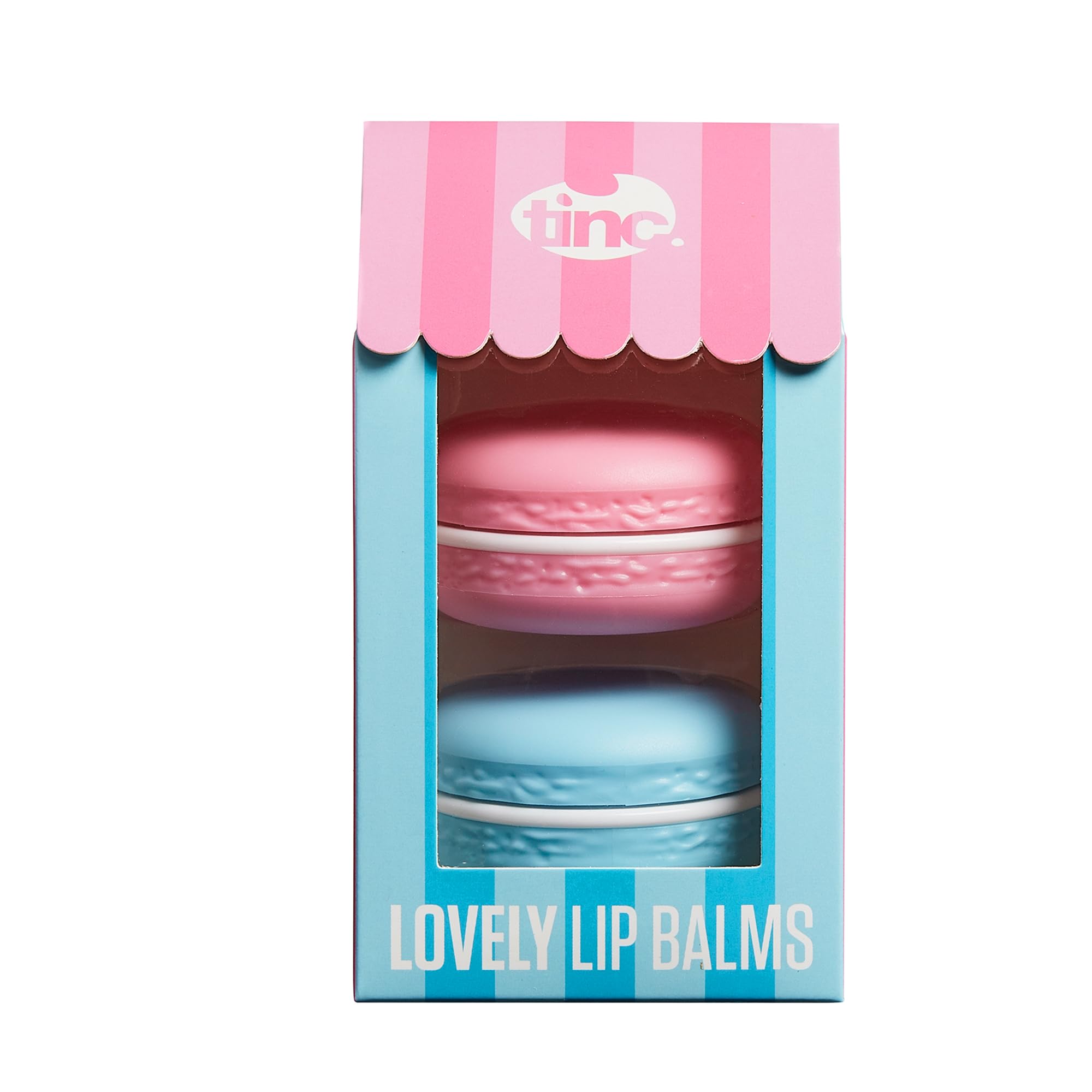Tinc Feuchtigkeitsspendender Lippenbalsam Geschenkset, Macaron-Design, Duftrichtung: Blau, 2 Stück