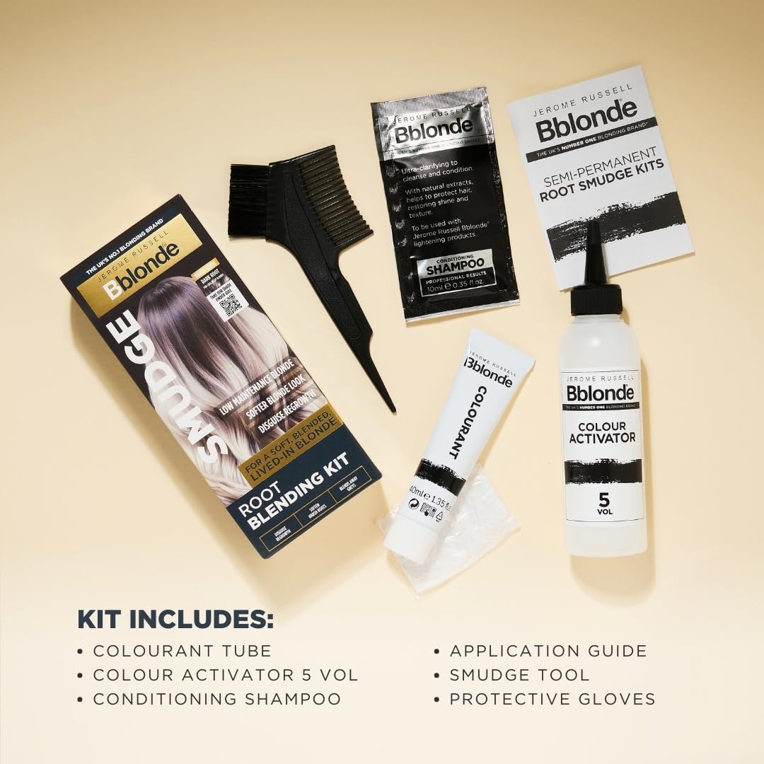 Jerome Russell Bblonde SMUDGE Root Blending Kit - Dramatic Cool | Professional At-Home Root Softening 3