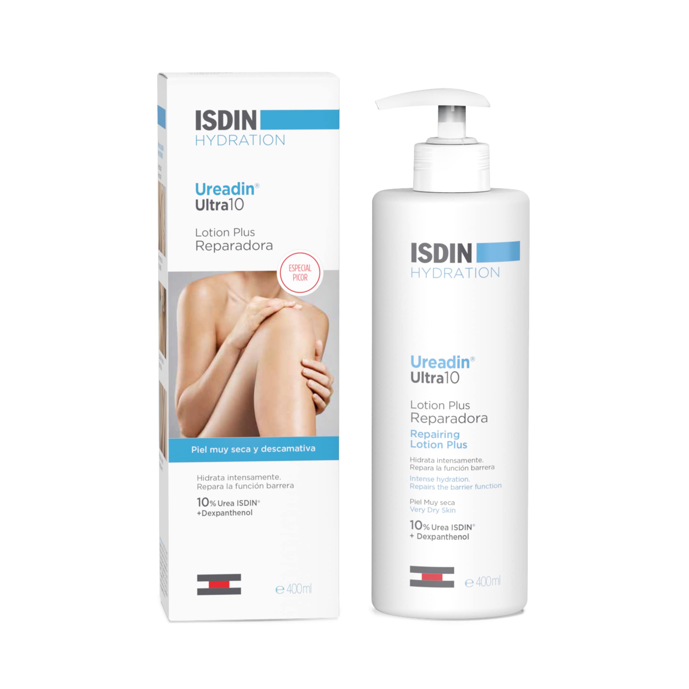 ISDIN Ureadin Ultra 10 Lotion Plus - 10% Urea Body Lotion for Very Dry & Flaky Skin