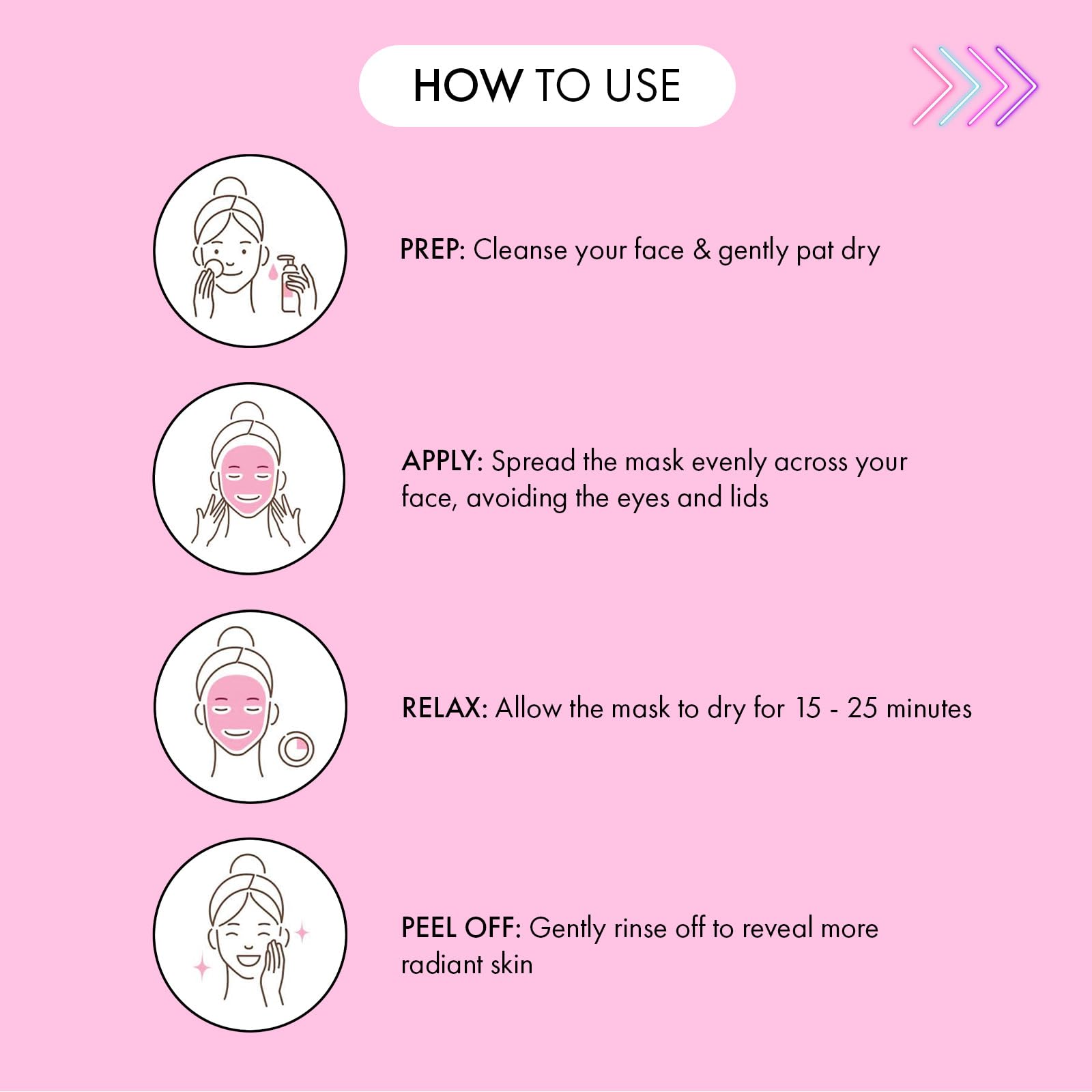 7th Heaven Pink Rose Clay Face Mask with Retinol for Brighter, Mattified Skin 5