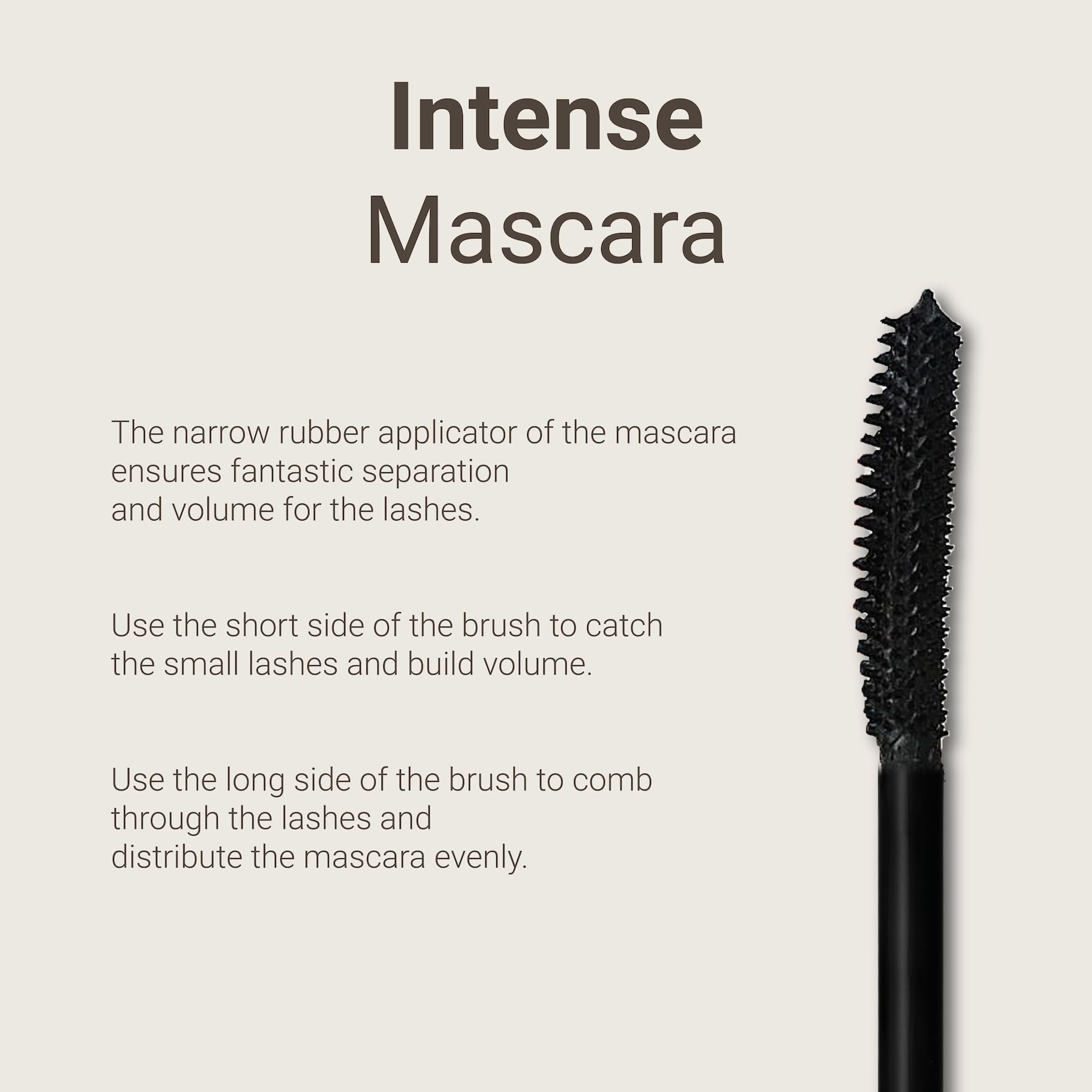 Sandstone Scandinavia Intense Mascara for Sensitive Eyes - Hypoallergenic, Smudge-Proof, Vegan 6