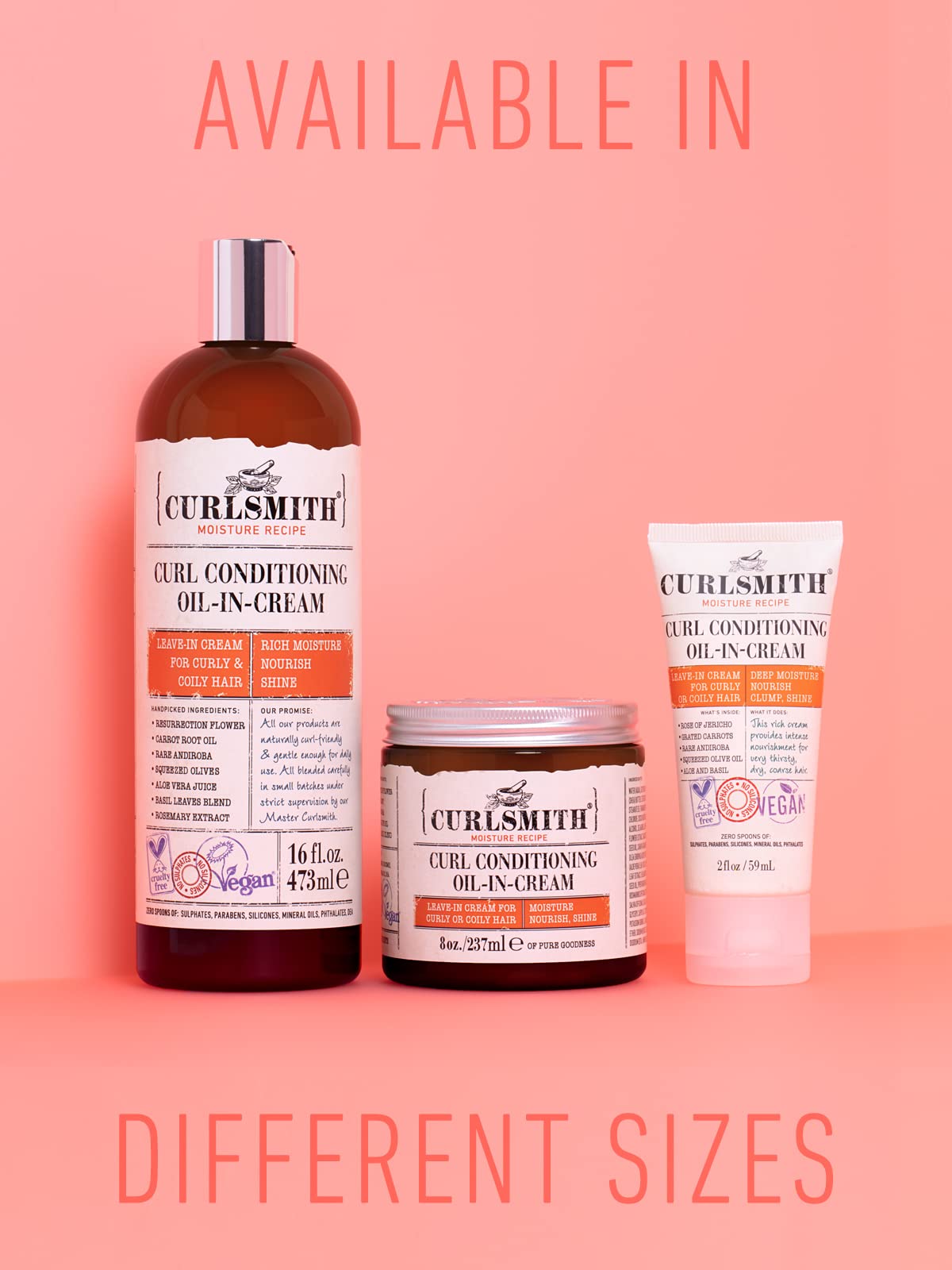 CURLSMITH Curl Conditioning Oil-in-Cream Vegan Leave-In Conditioner for Dry Curls 3