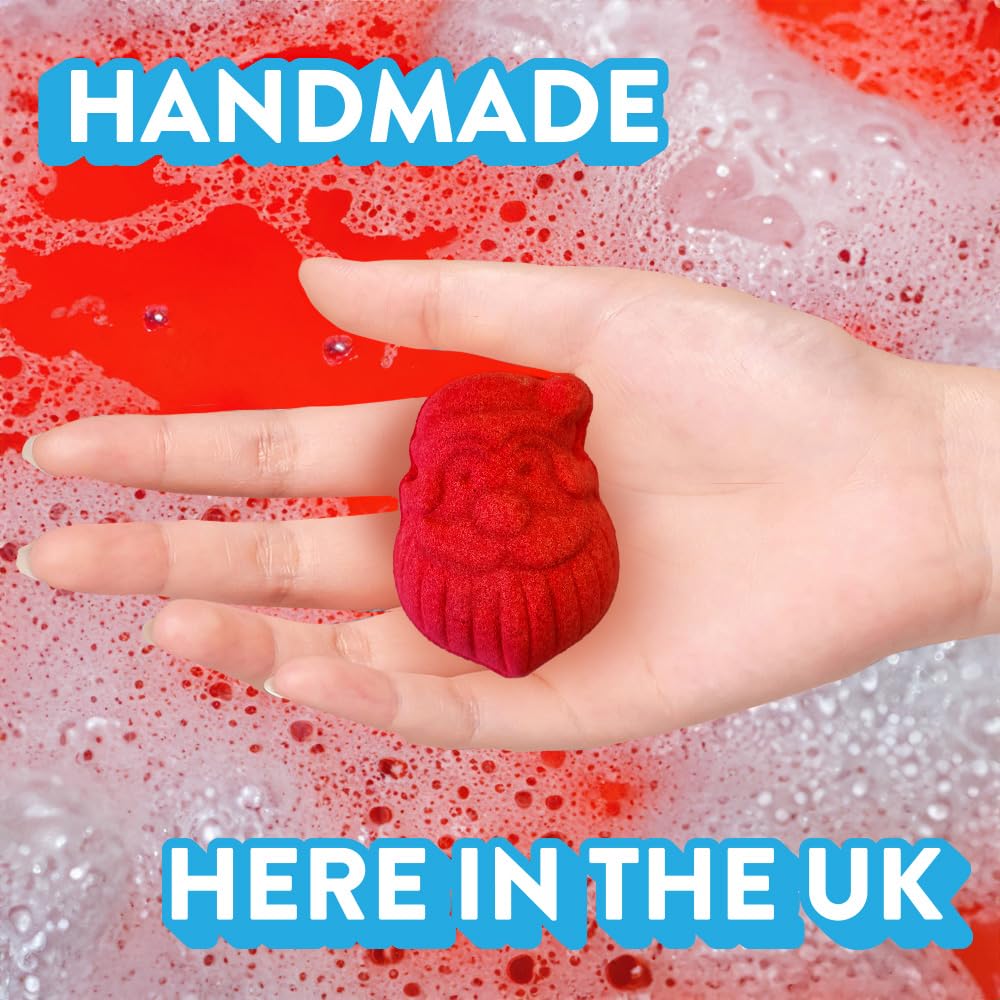 ZIMPLI 3 x UK Made Christmas Bath Bombs Gift Set - Moisturising & Vegan Friendly 5