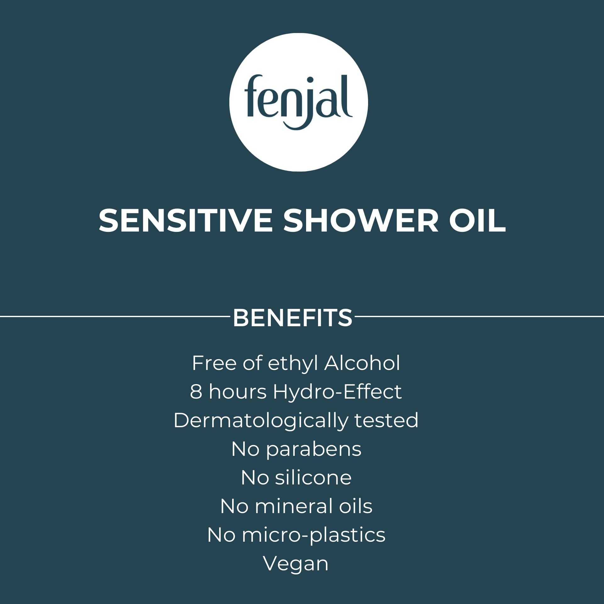 Fenjal Sensitive Shower Oil to Lightly Foaming Milk, 225g 3
