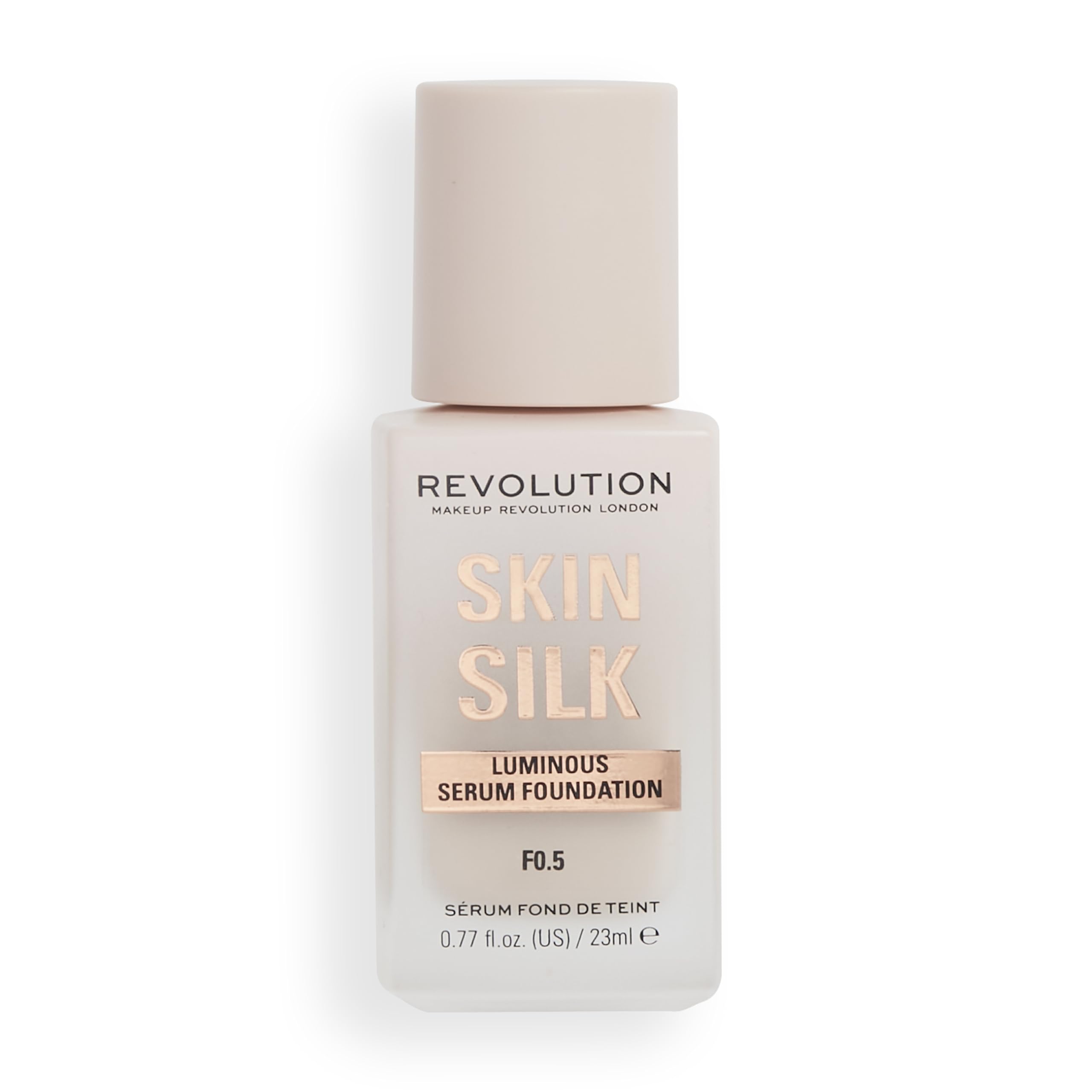 Makeup Revolution Skin Silk Serum Foundation, leichte bis mittlere Deckkraft, mit Hyaluronsäure, 0,5, 23 ml 7