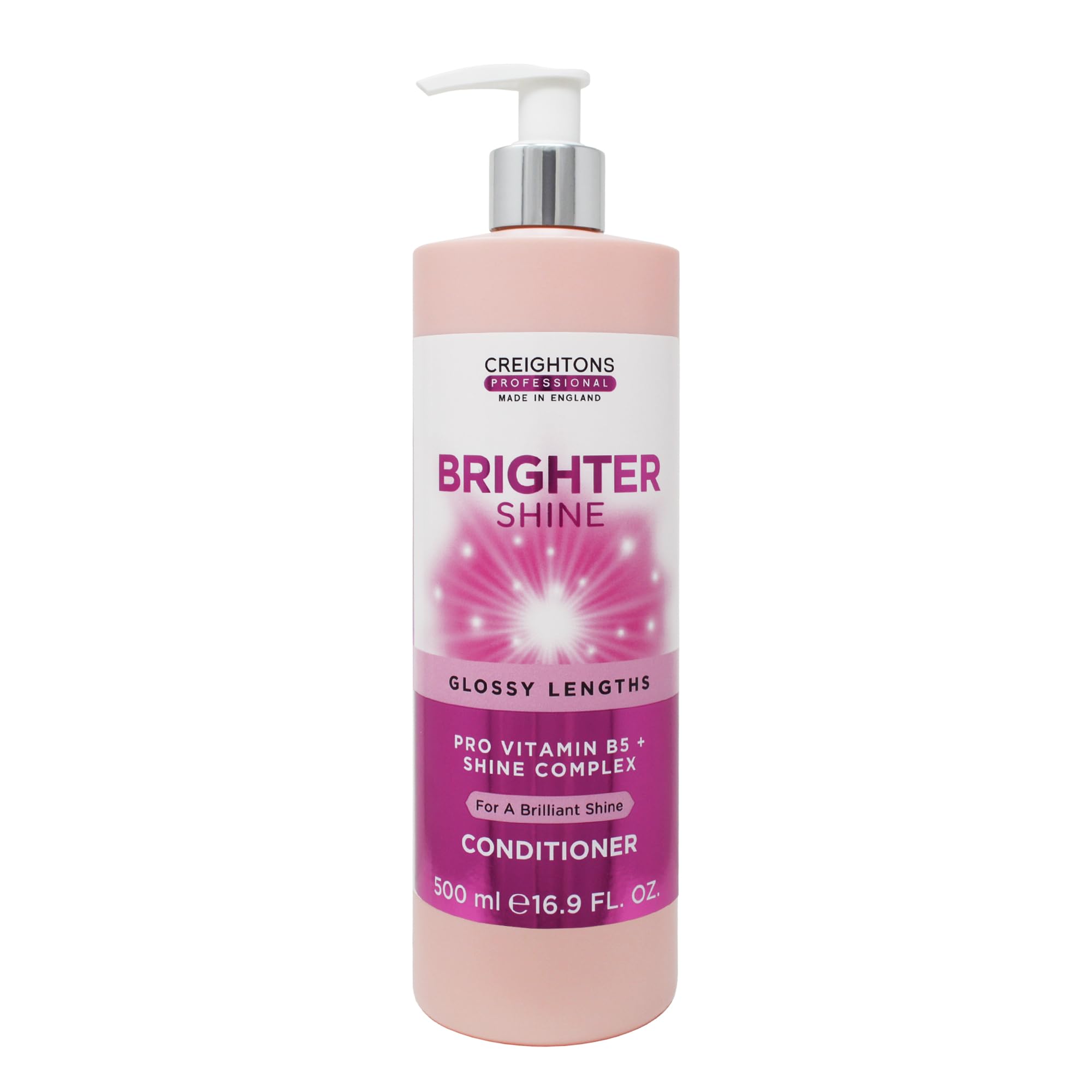 Creightons Professional Brighter Shine Conditioner 500ml with Pro V for Gloss