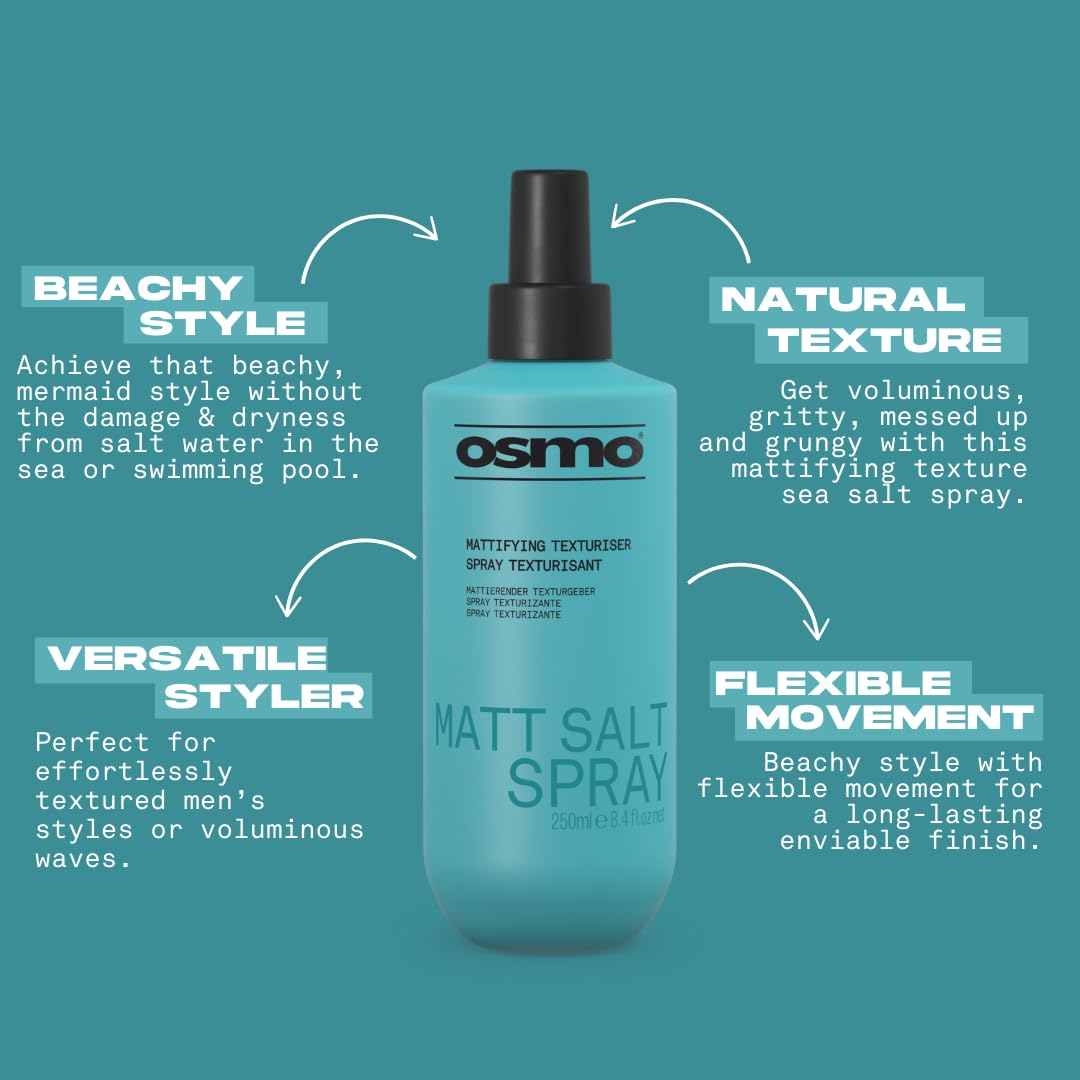 Osmo Matt Salt Spray for Volume, Texture, and Flexible Movement