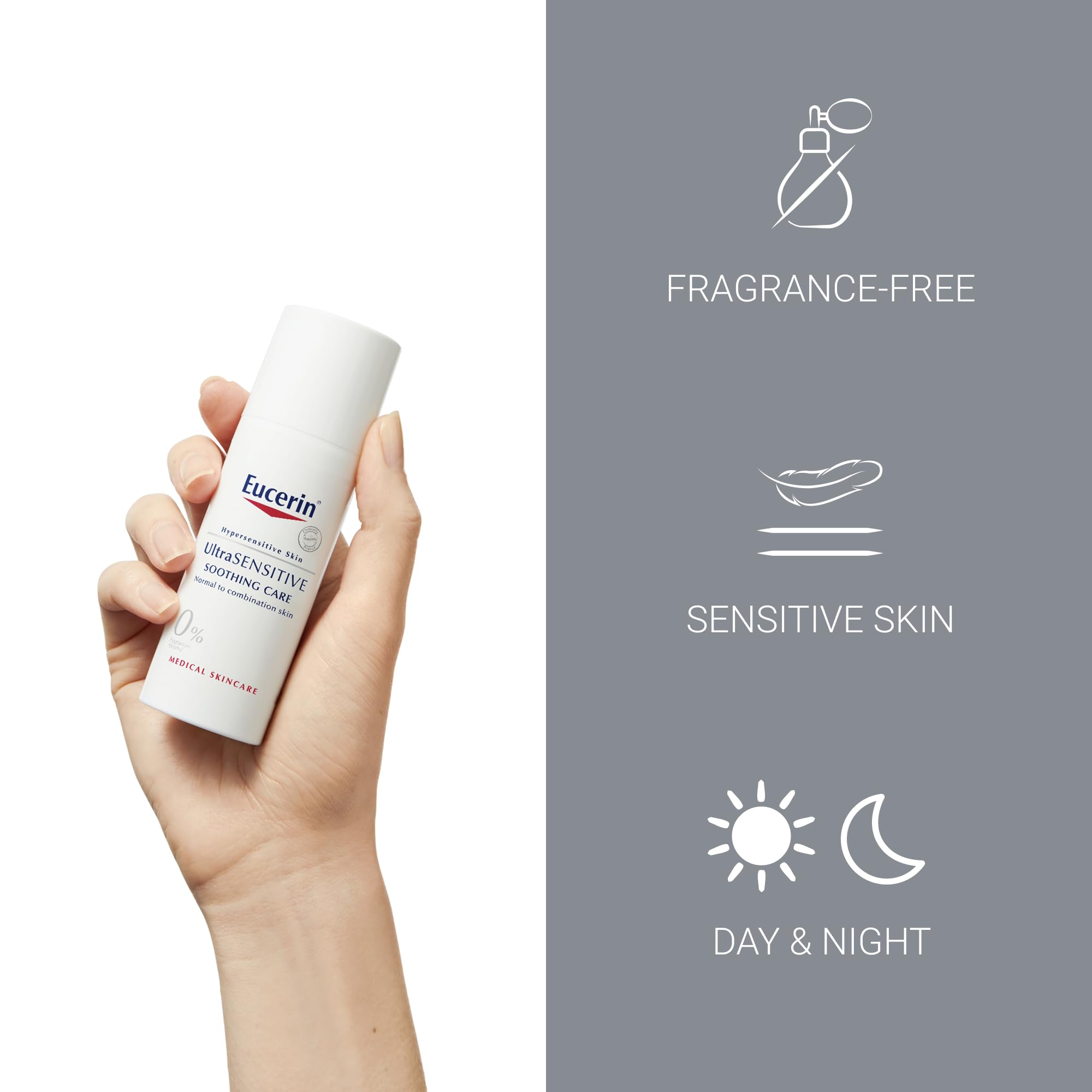 Eucerin UltraSensitive Beruhigende Tagescreme (Normale bis Mischhaut) 3