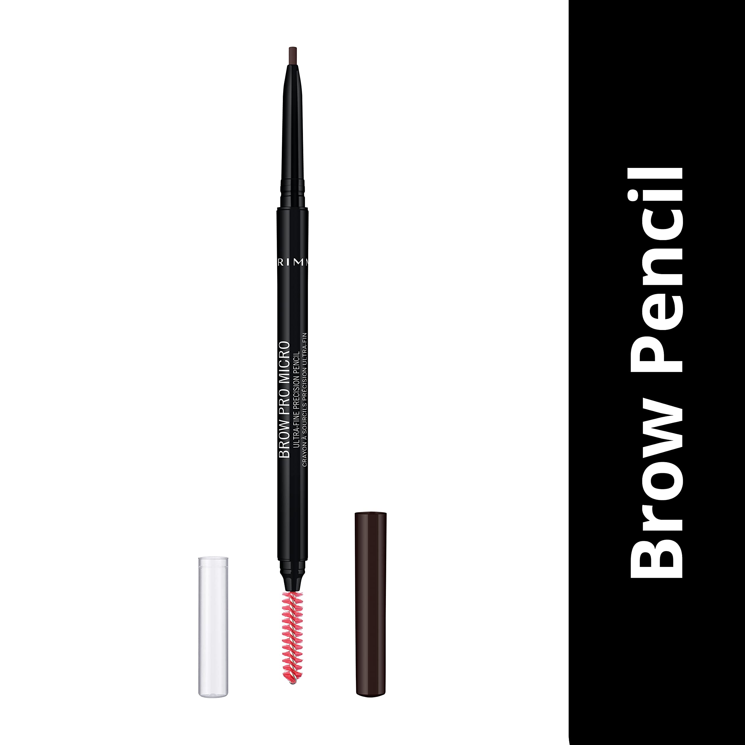 Rimmel Brow Pro Micro Ultra-Fine Precision Pencil - Dark Brown 003 for Defining & Filling 4