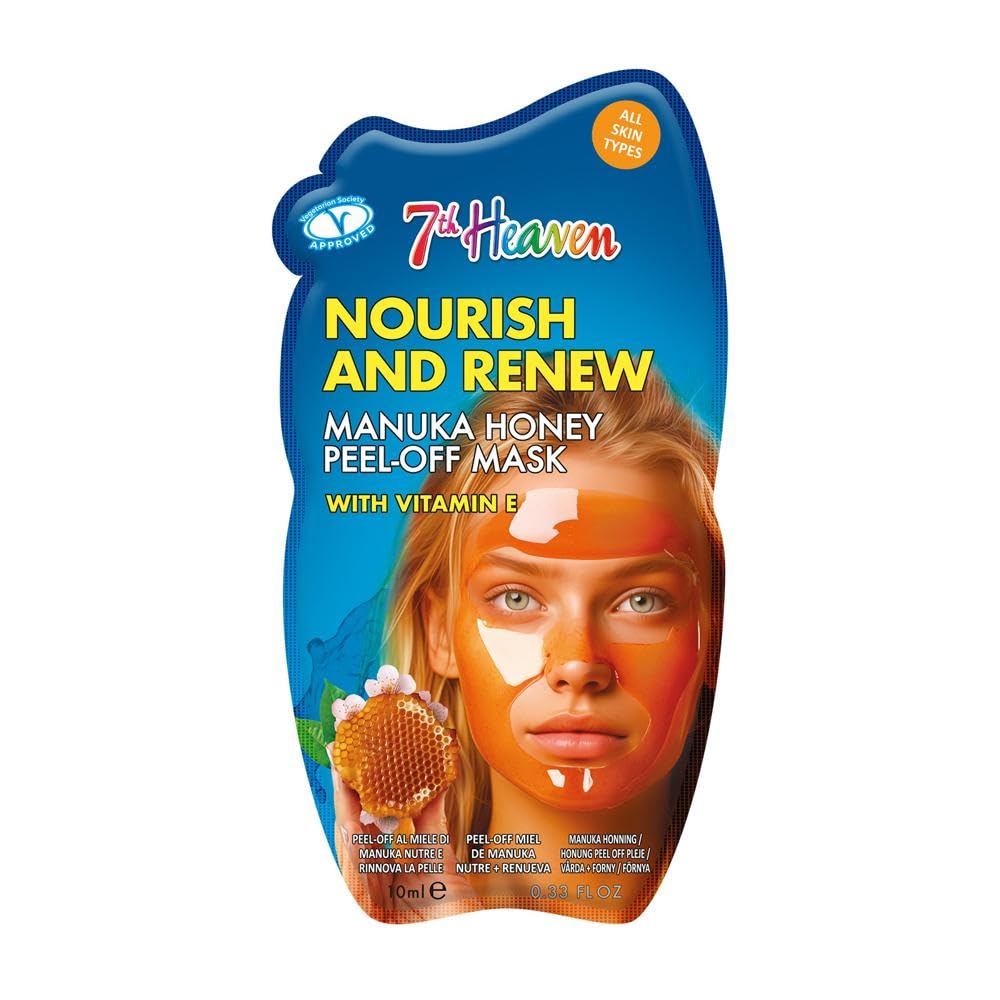 7th Heaven Manuka Honey Peel Off Face Mask for Nourishing and Repairing Dull Skin