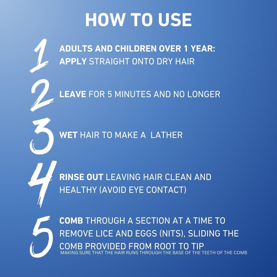 Hedrin All in One Shampoo for Head Lice Treatment (100ml) 3