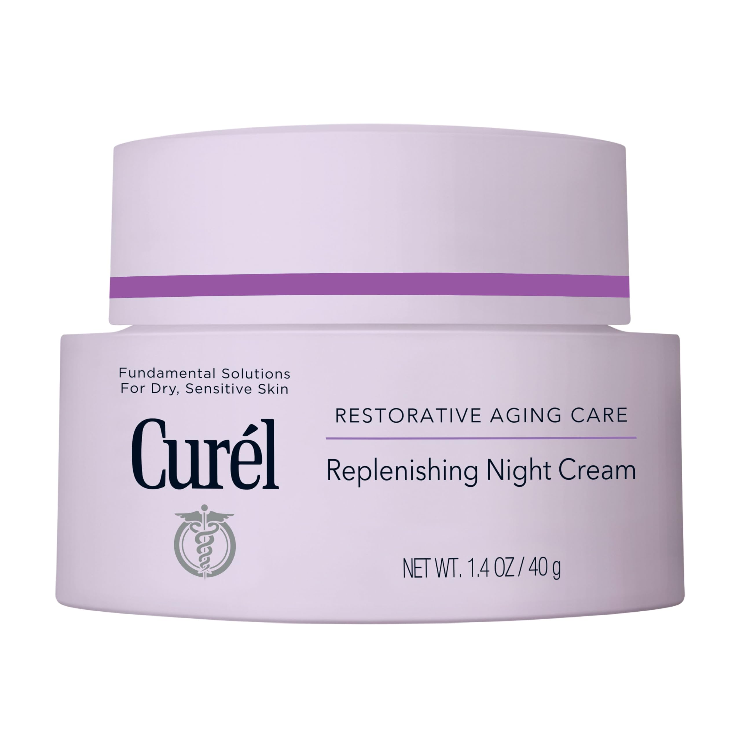 Curél Restorative Aging Care Replenishing Night Cream for Dry, Sensitive Skin