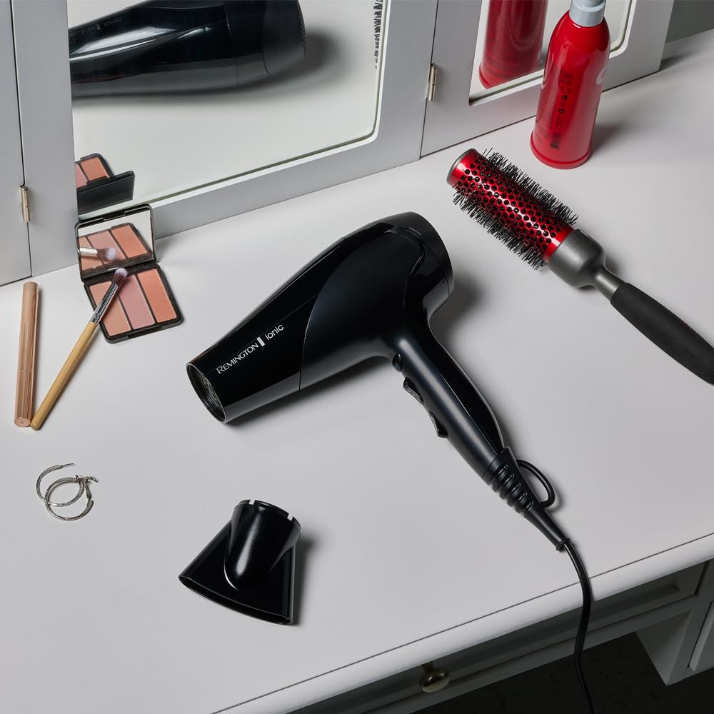 Remington Ionic Dry Hair Dryer 2200 Watt with Diffuser and Styling Nozzle 5