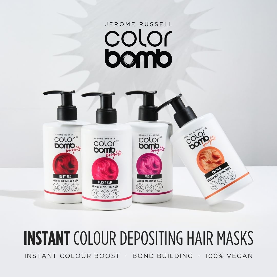 Jerome Russell Colour Bomb Brights Copper Colour Depositing Hair Mask 300 ml 4