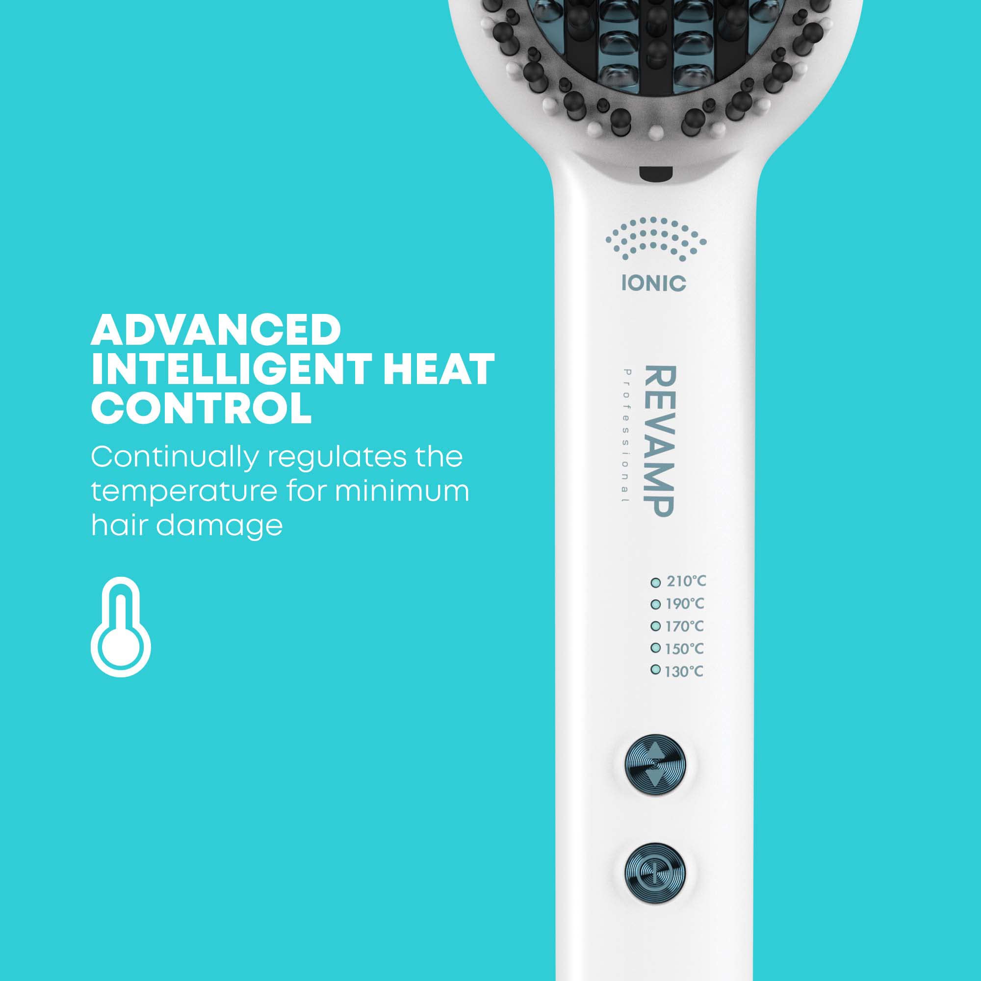 REVAMP Deepform Ceramic Straightening Brush with Ionic Technology 6