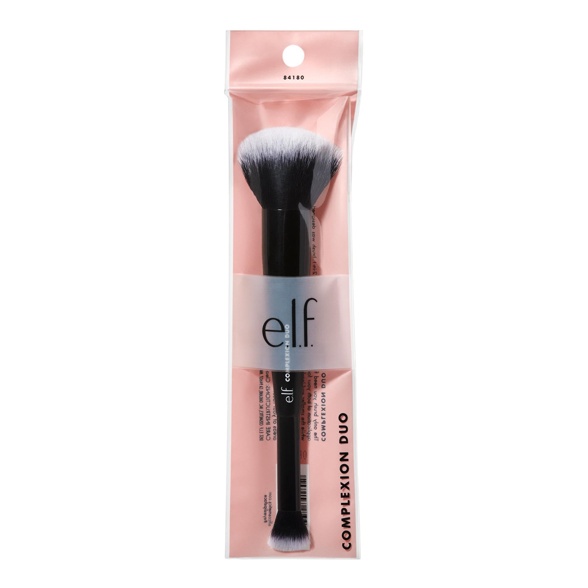 e.l.f. 2-in-1 Concealer & Foundation Complexion Duo Brush for Flawless Finish 5