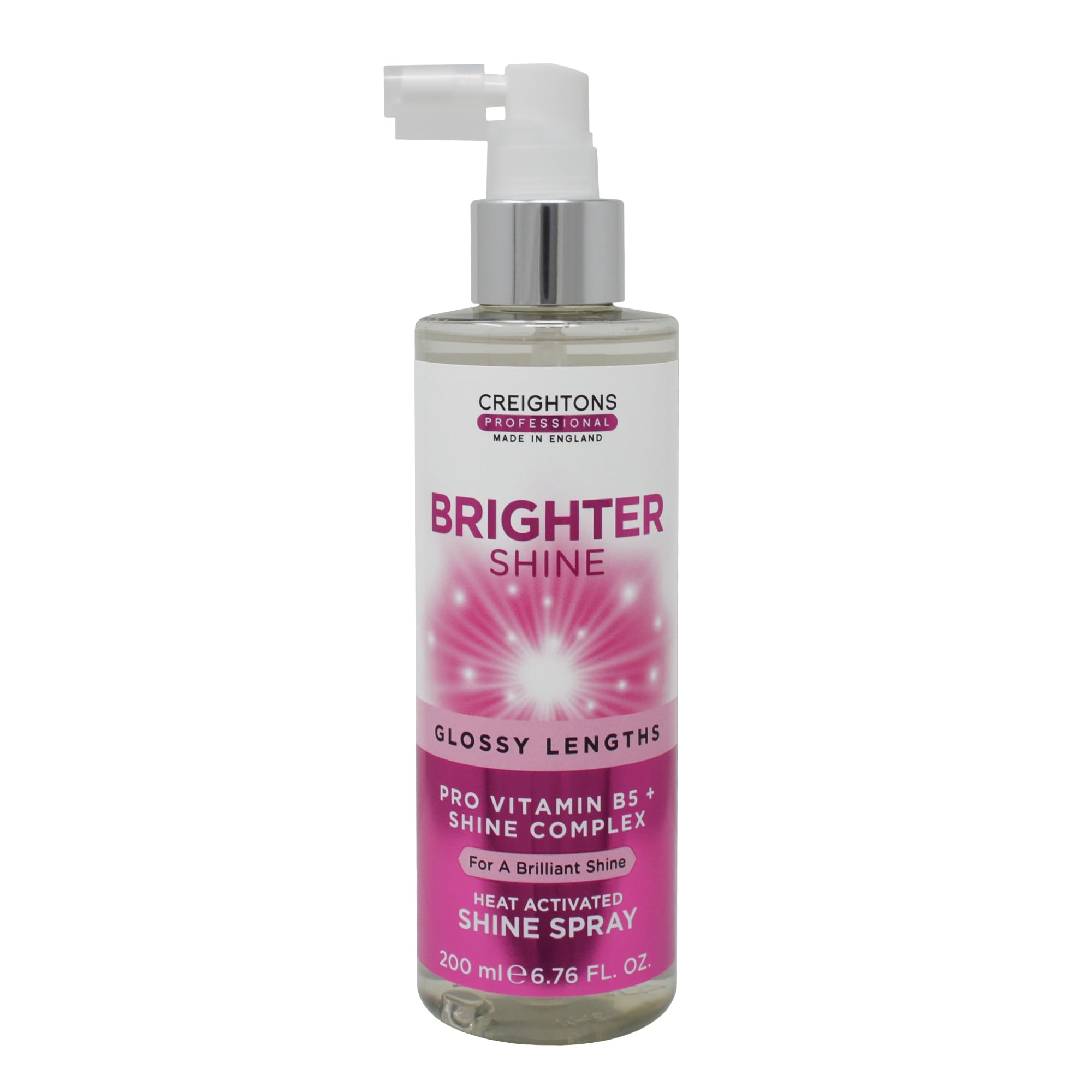 Creightons Professional Brighter Shine Heat Activated Styling Spray 200ml for Radiant Hair Gloss