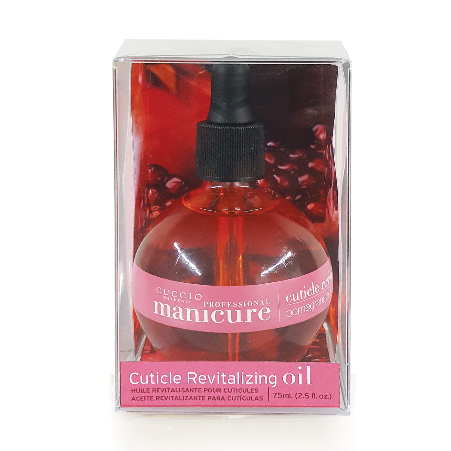 Cuccio Pomegranate & Fig Cuticle Oil (73ml) - Repairing Nail & Cuticle Oil with Almond, Jojoba & Vitamin E 5