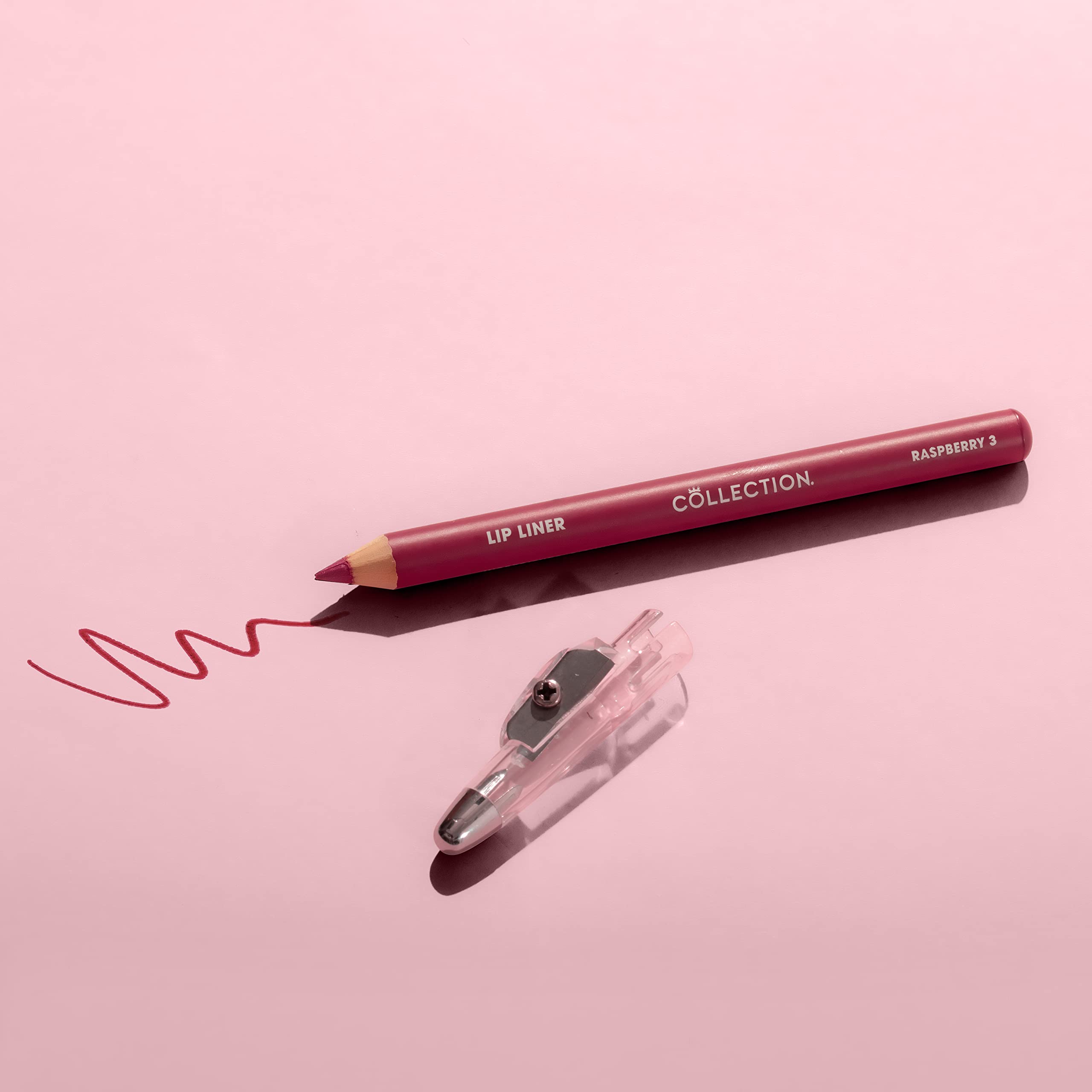 Collection Long-Lasting Lip Liner Pencil with Sharpener - Raspberry Shade 4
