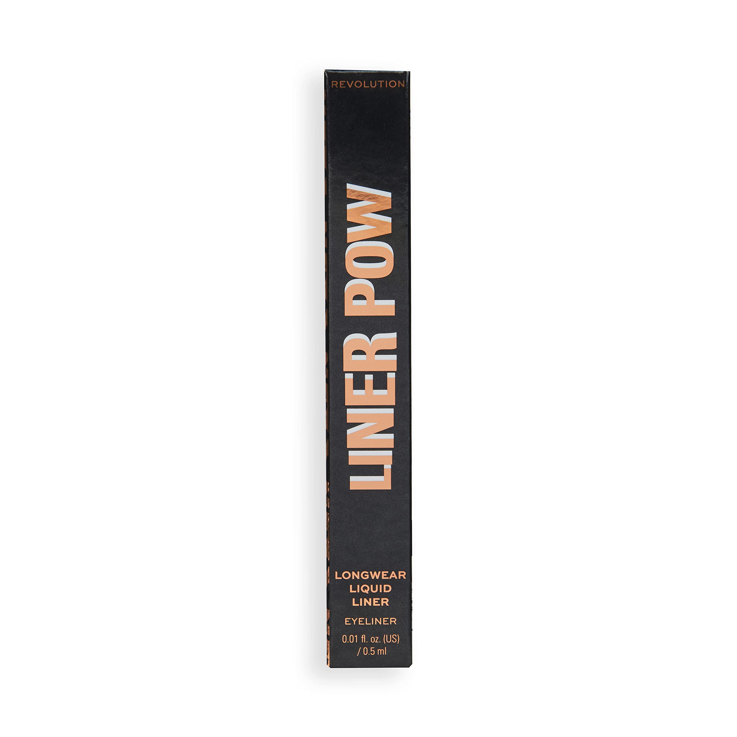 Makeup Revolution Liner POW! Liquid Eyeliner - Waterproof, Smudge Proof, Jet Black 4