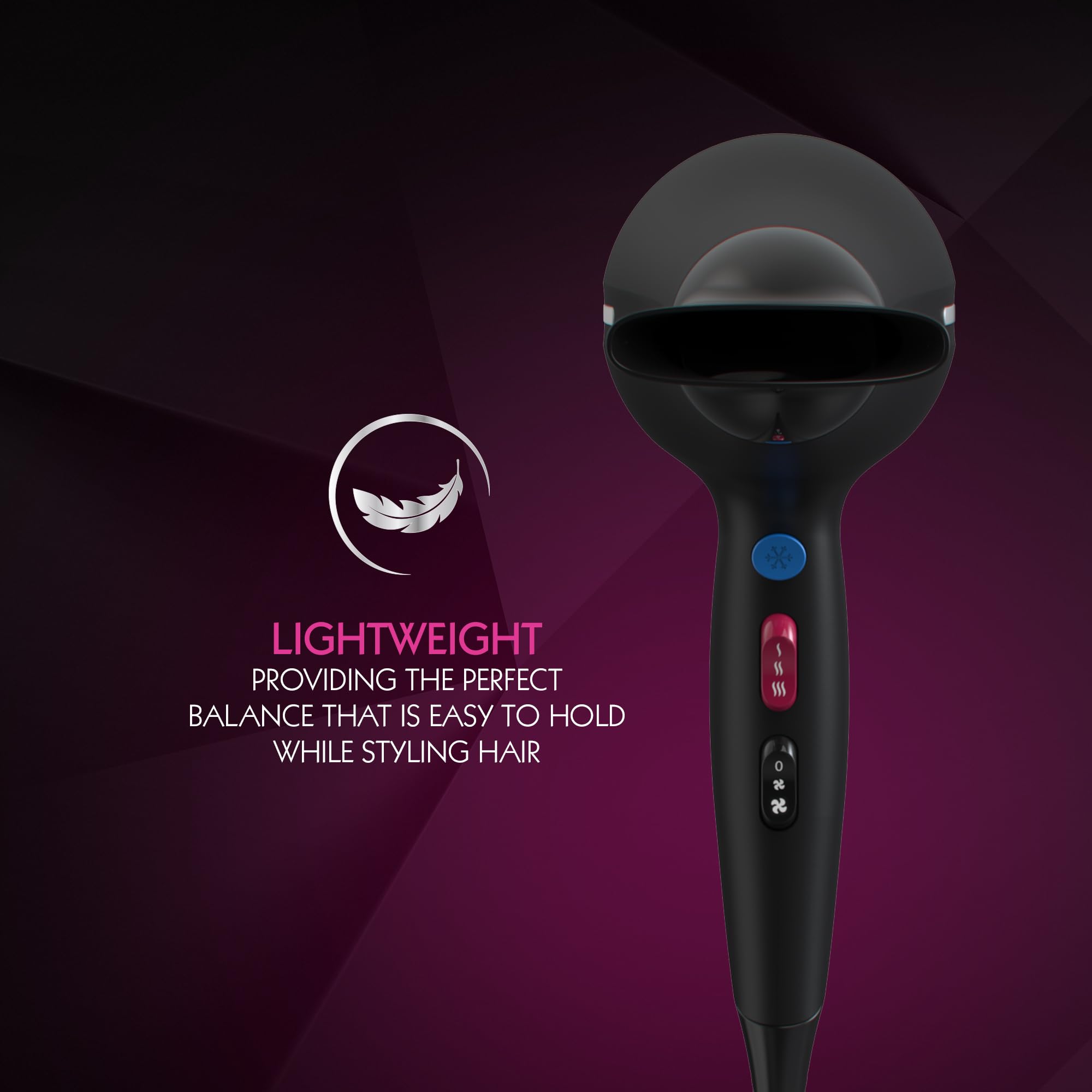 Wahl Ionic Smooth Hairdryer,Cool Shot Button, 3 Heat and 2 Speed Settings, 3