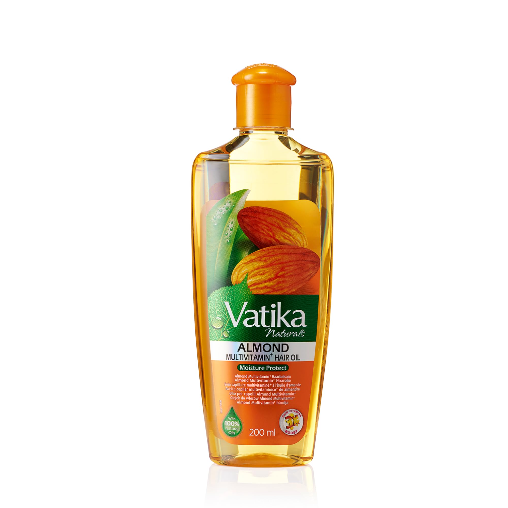 Vatika Naturals Multivitamin Enriched Almond Hair Oil for Softness and Shine 200ml