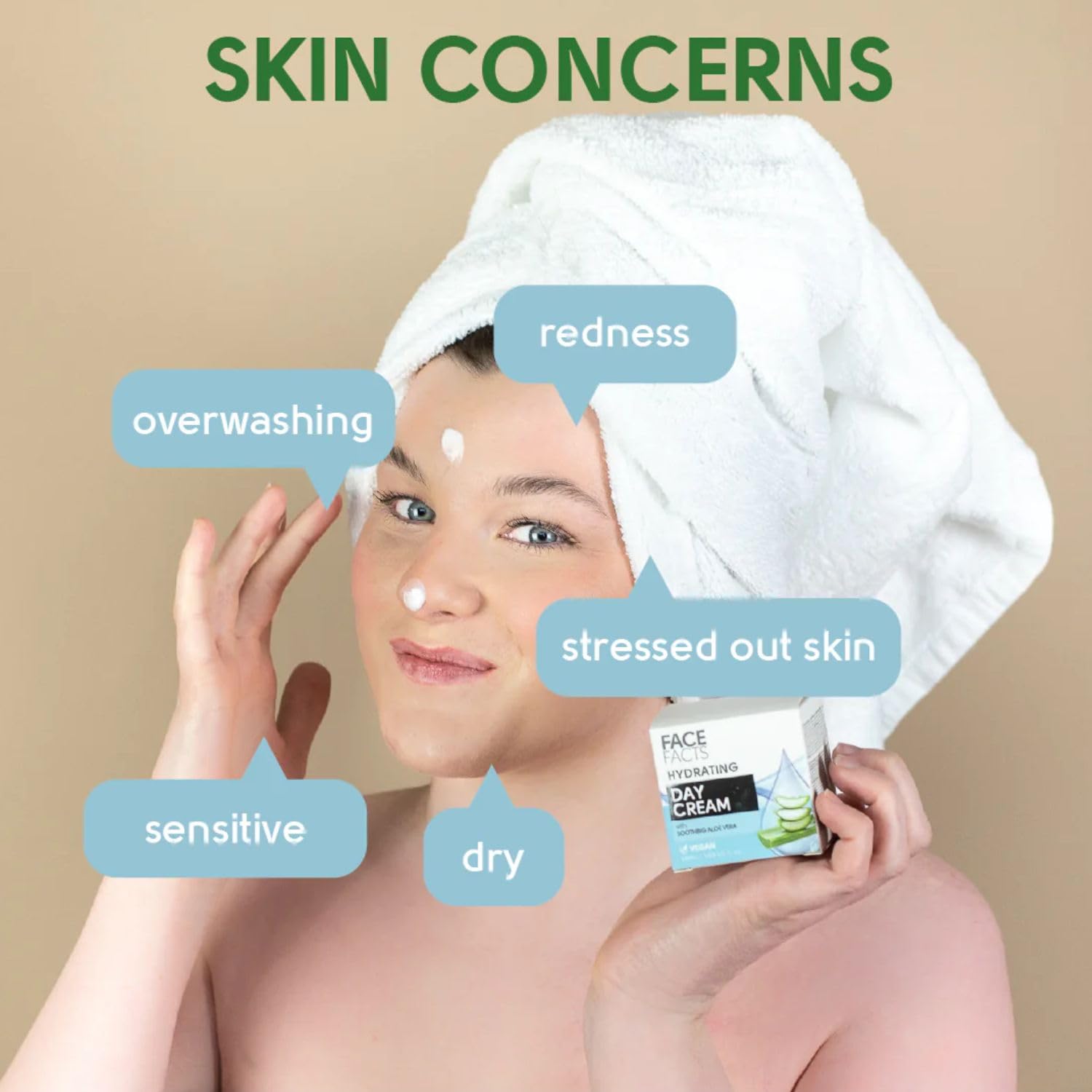 Face Facts Feuchtigkeitsspendende Augencreme mit Aloe Vera zur Reduzierung von Schwellungen | 25 ml 3