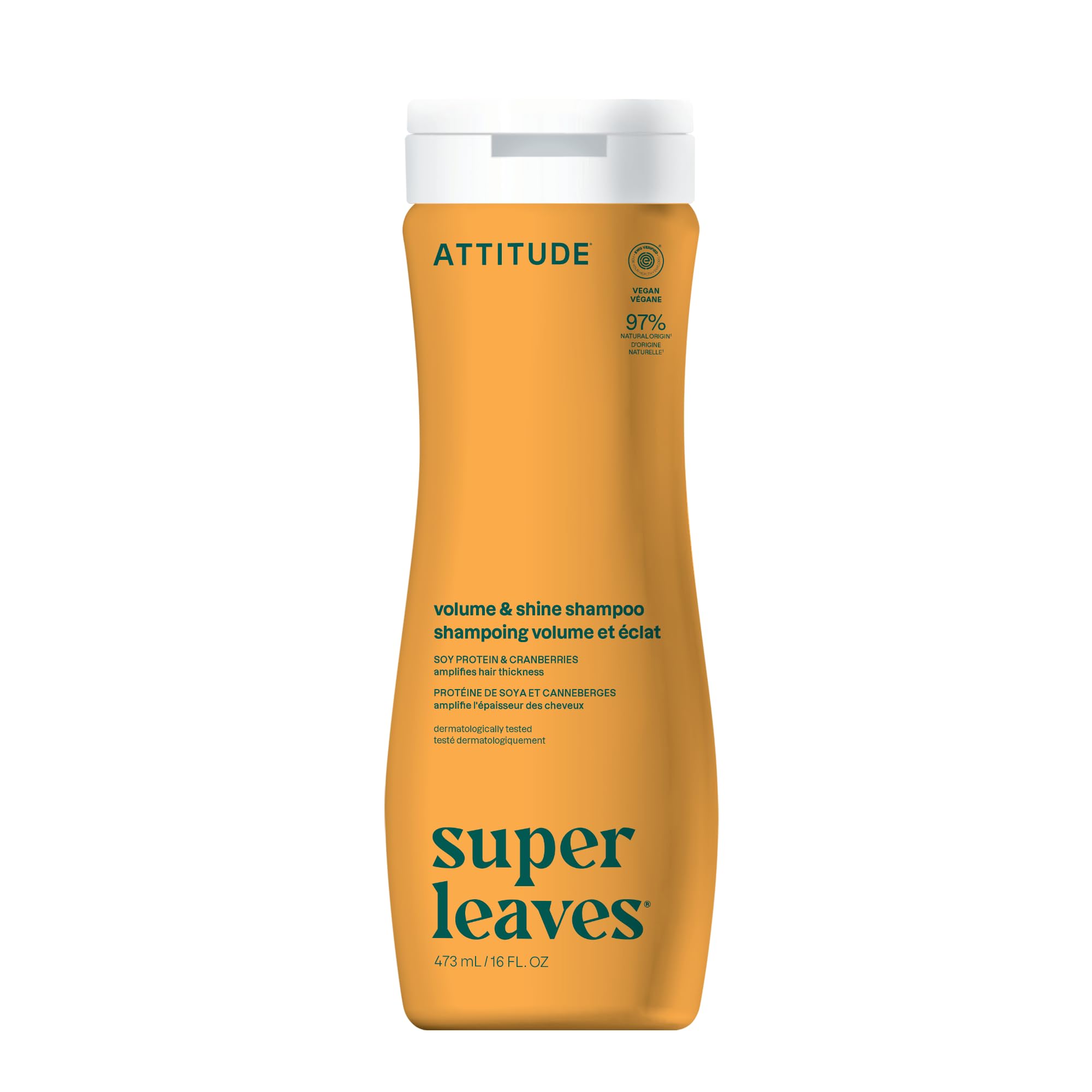 ATTITUDE EWG Verified Volume and Shine Hair Shampoo for Thin Fine Hair
