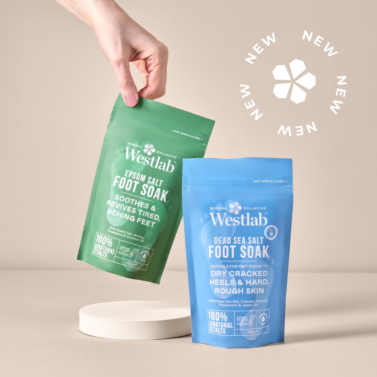 Westlab Dead Sea Foot Soak 450g for Dry Cracked Heels and Rough Skin 5