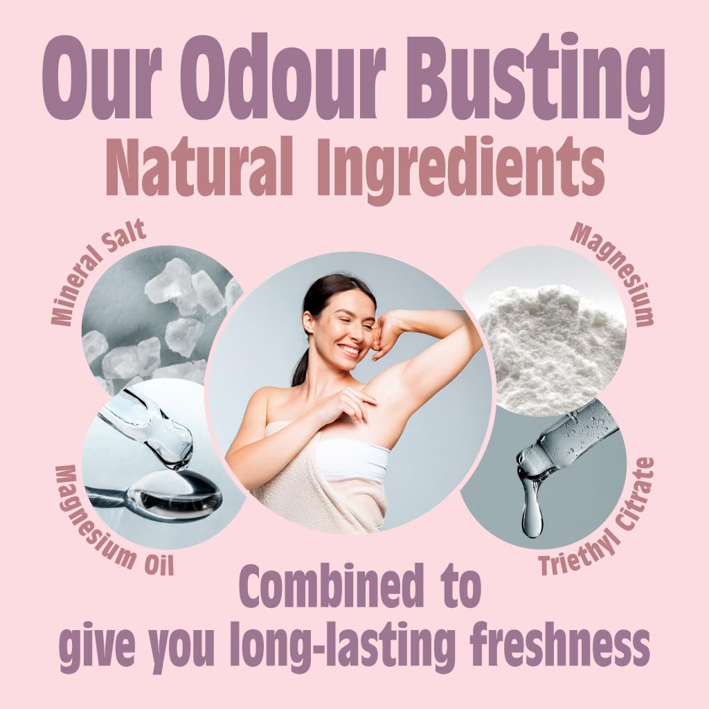 Salt of the Earth Natural Deodorant Roll On Lavender & Vanilla - Vegan, COSMOS Natural, 75ml 4