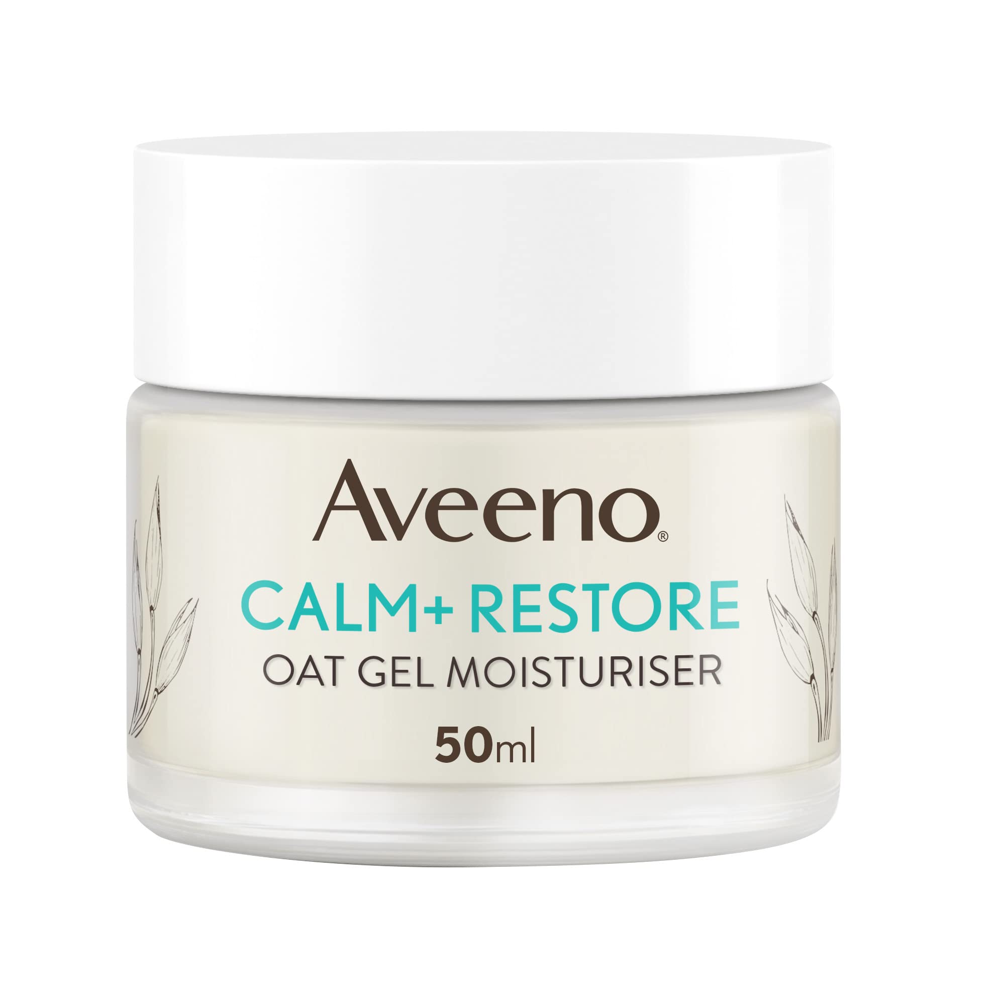 Aveeno Calm+Restore Oat Gel Moisturiser for Sensitive Skin (50ml)
