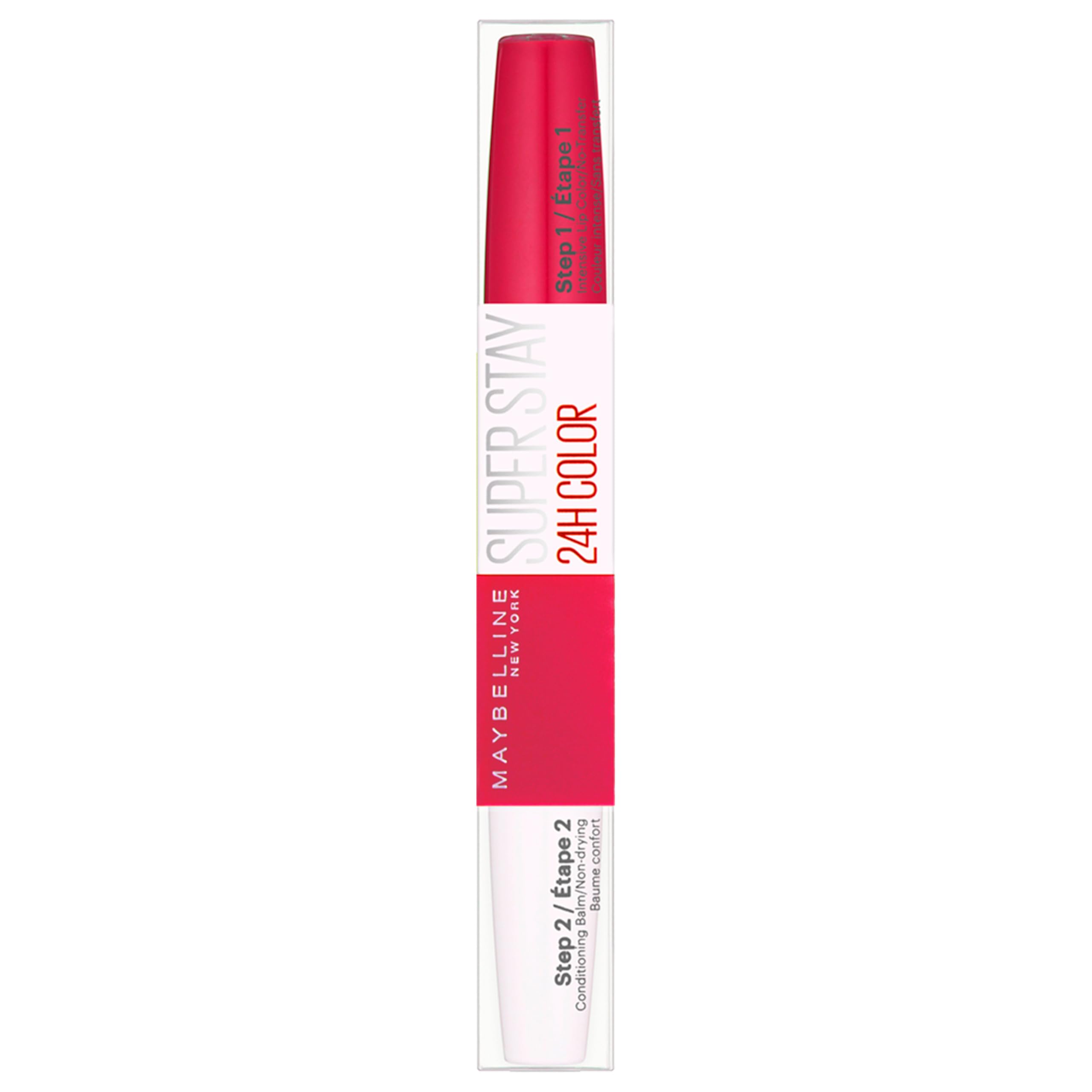 Maybelline SuperStay 24 Hour Dual Ended Lipstick - Shade 195 Raspberry, 9 ml Longwear