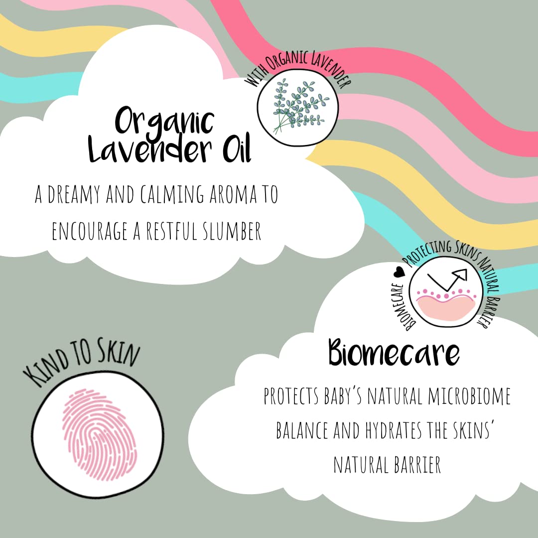 Kids Stuff Baby Bubble Bath 300ml with Organic Lavender Oil for Sensitive Skin 4