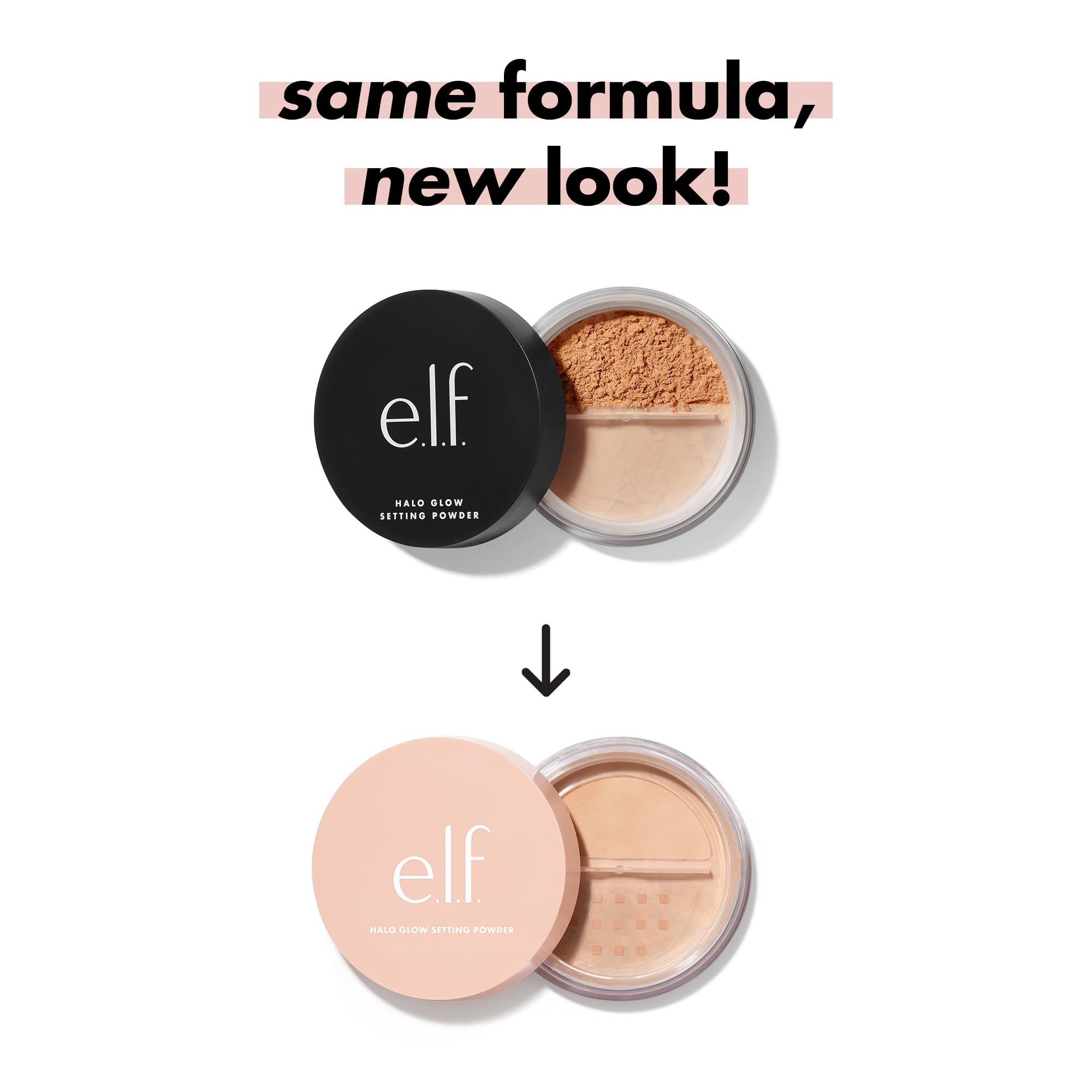 e.l.f. Halo Glow Setting Powder - Medium, Silky, Weightless, Blurring, Semi-Matte Finish 6.8g 3