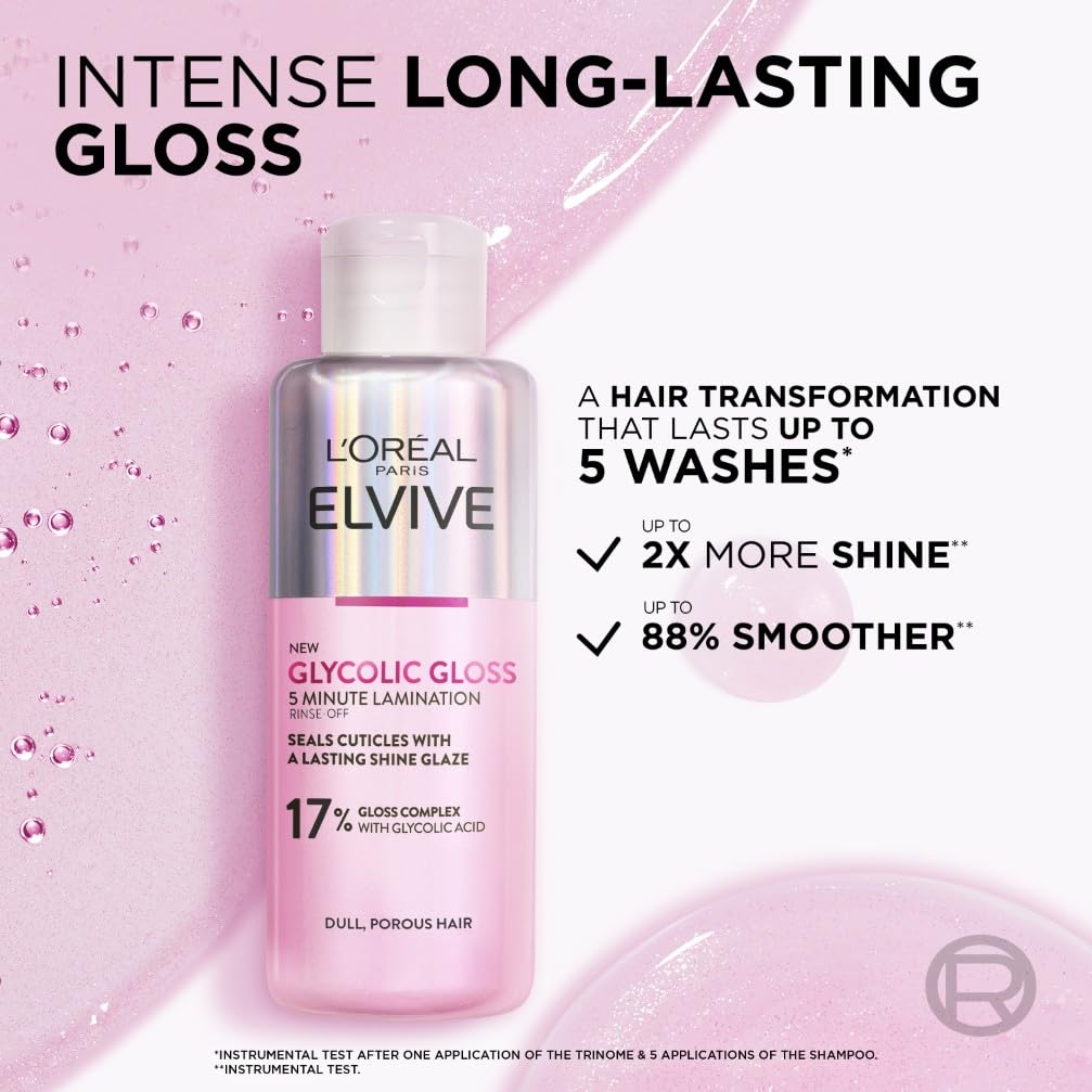 L'Oreal Paris Elvive Glycolic Gloss Lamination Rinse-Off Treatment for Shine 3