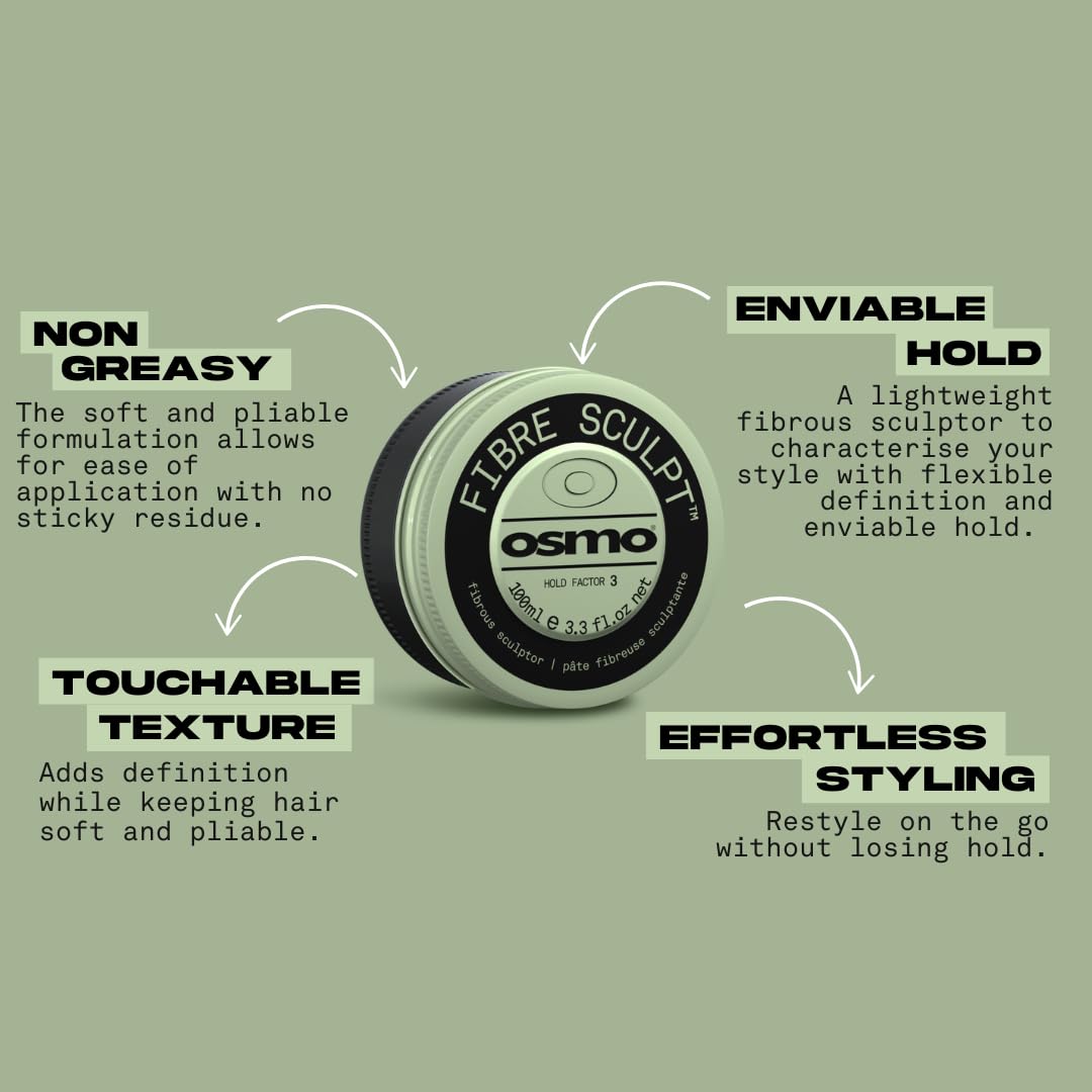 Osmo Fibre Sculpt Lightweight Barber Sculptor for Flexible Hold and Definition