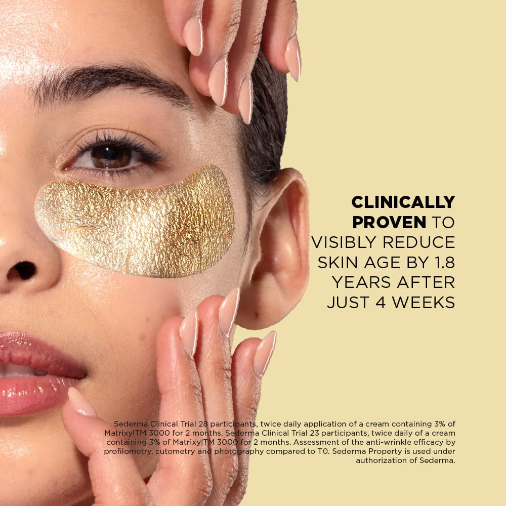 Skin Republic Matrixyl 3000 3% Augenmasken-Patches | Reduziert tiefe Falten und verbessert die Hautstruktur | Fördert Elastizität und Festigkeit (2 Paar) 2
