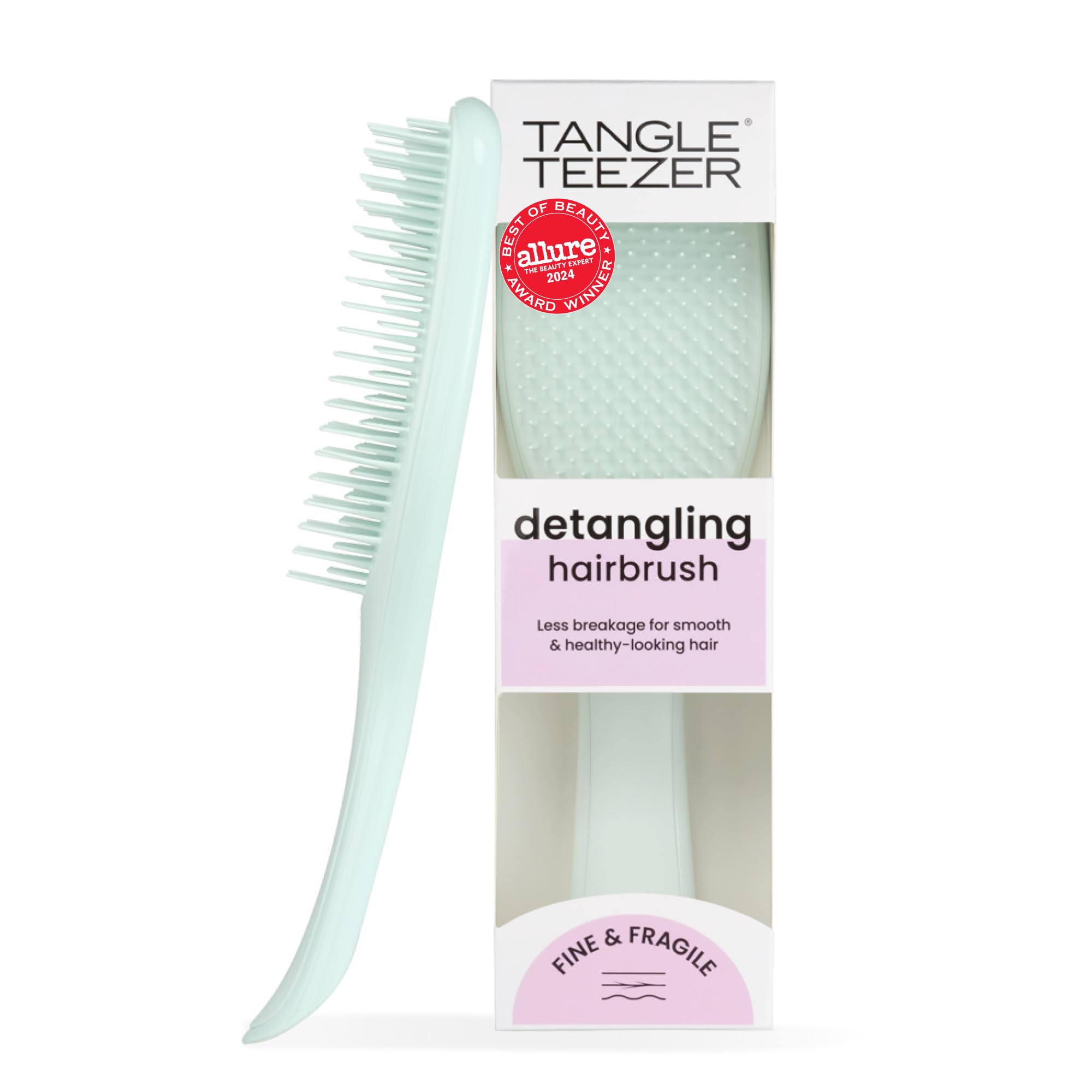 Tangle Teezer Fine and Fragile Ultimate Detangler Hairbrush for Coloured, Fine & Thin Hair - Ice Blue