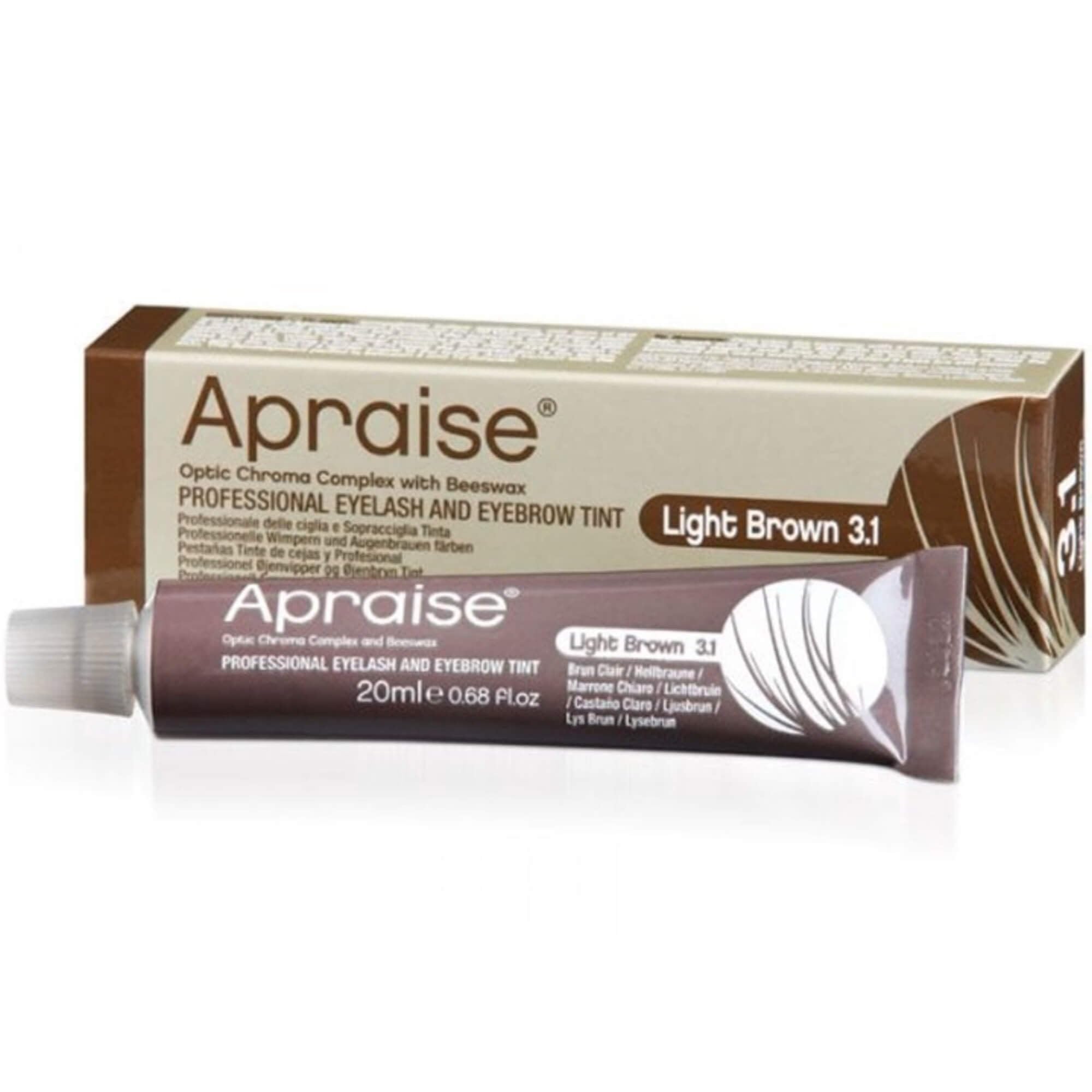 Apraise Professional Eyelash & Eyebrow Tint No.3.1 Light Brown 20ml for Definition