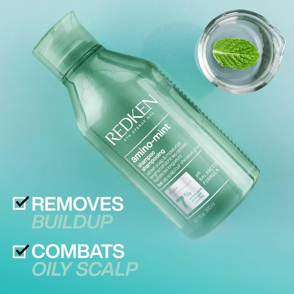 REDKEN Scalp Relief Shampoo Soothing Formula for Greasy Scalp Cleansing and Purification 6