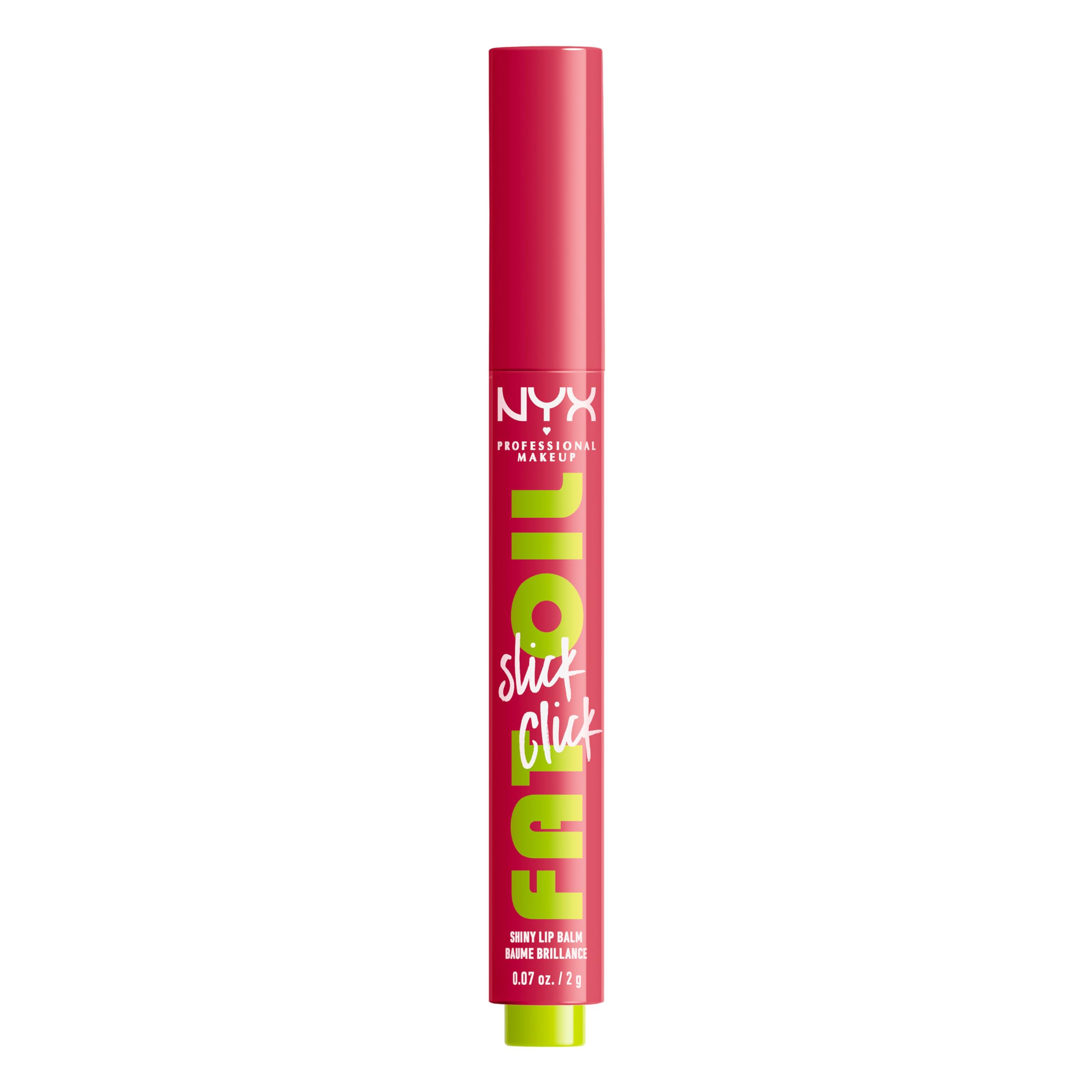 NYX Professional Makeup Fat Oil Slick Click Lip Balm - Double Tap - Vegan, High Shine