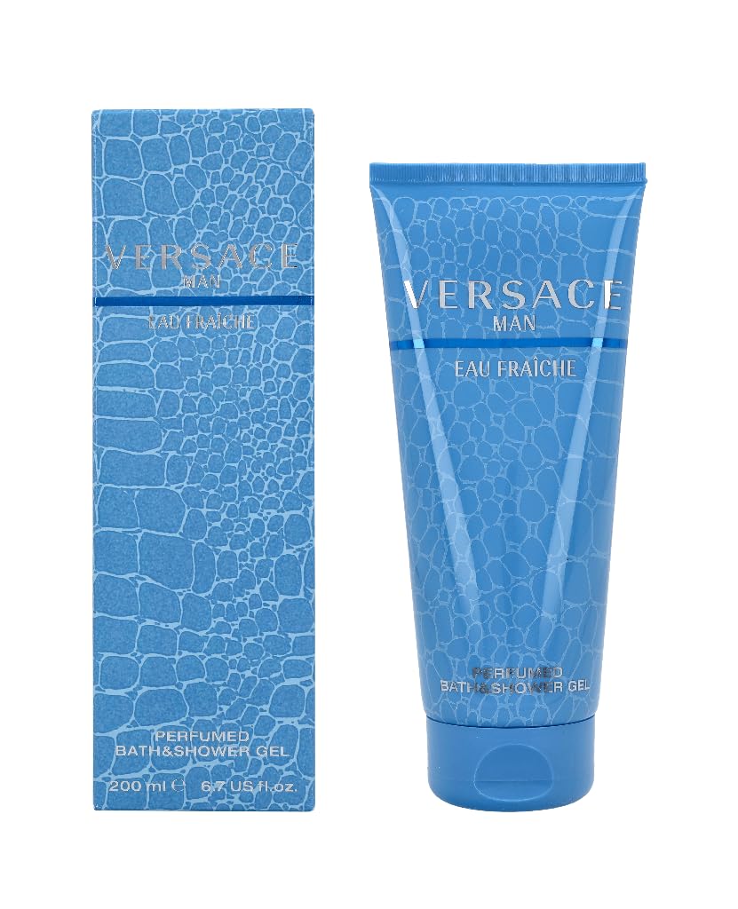 Versace Man Eau Fraiche Shower Gel 200ml - Oriental Woody Fragrance for Men