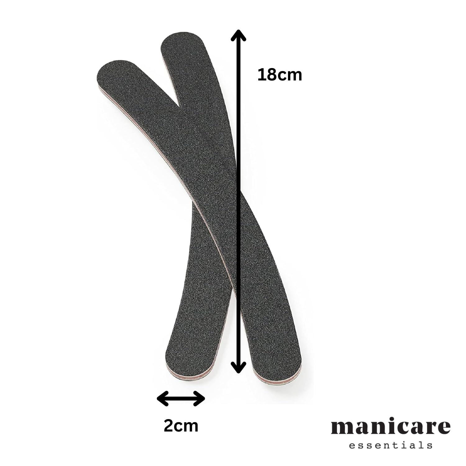 Manicare 2 Pack Curved Nail Files - Boomerang Shape Emery Boards for Natural & Artificial Nails 3