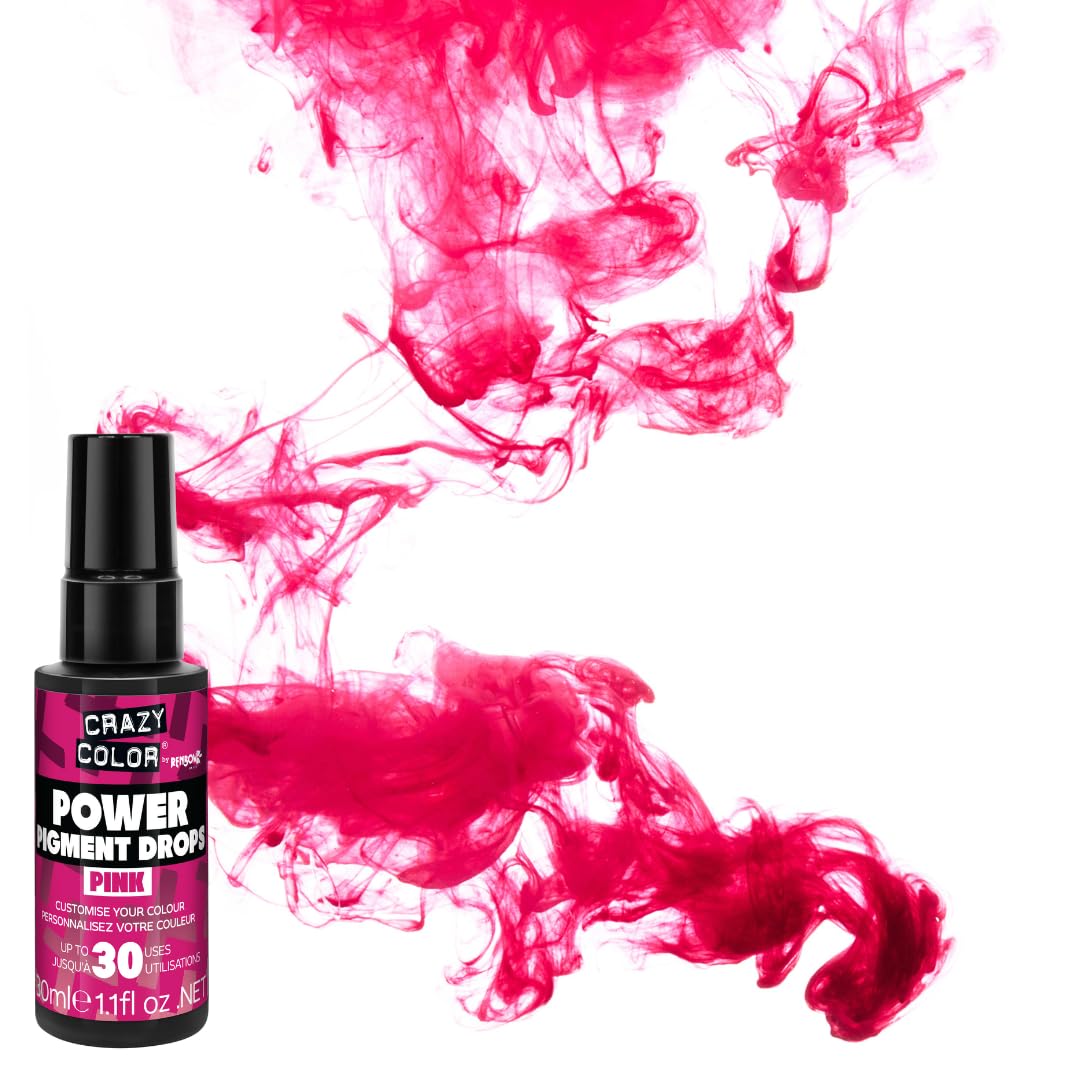 Crazy Color Pink Power Pigment Drops | Ultra Concentrated Hair Colour for Custom Tones 5
