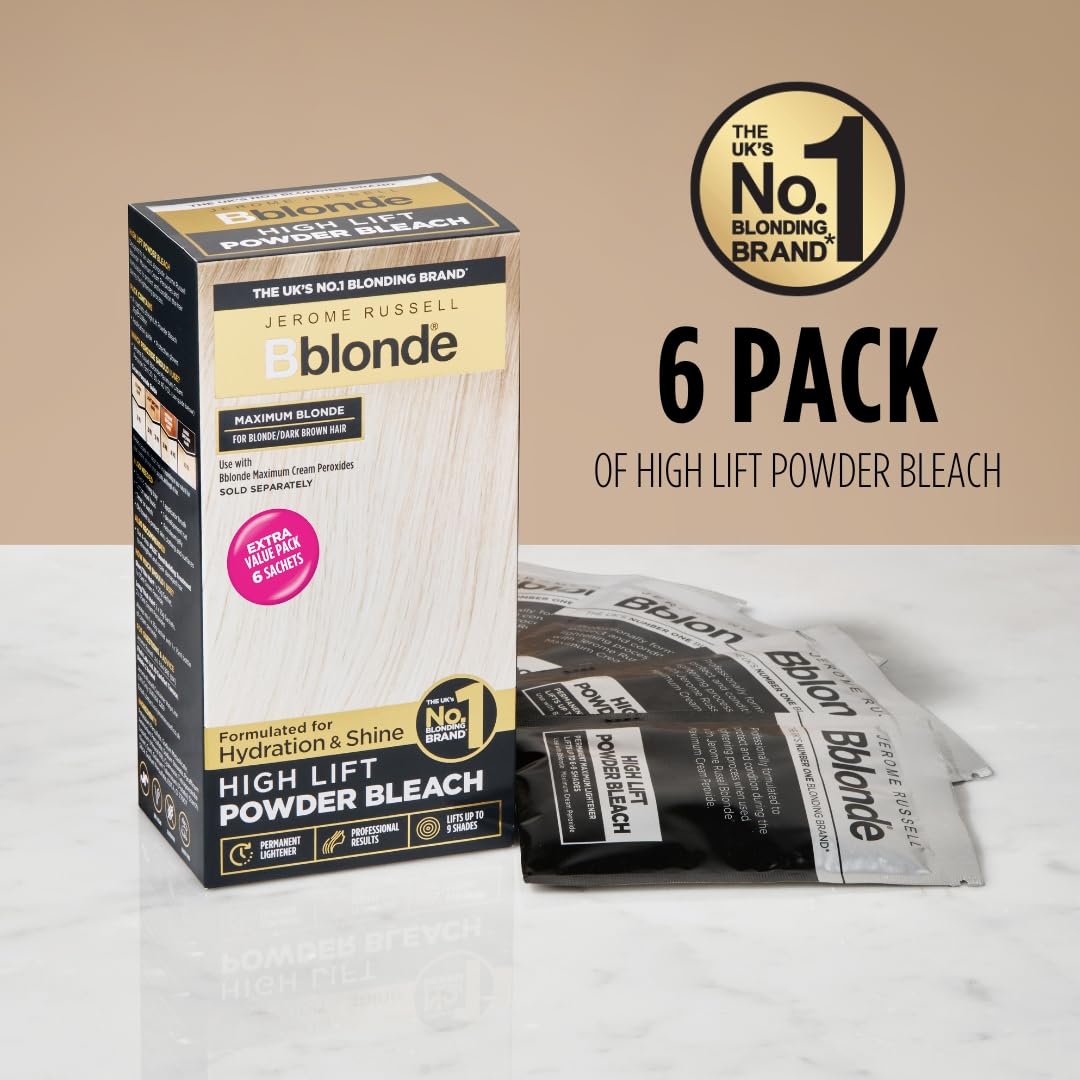 Jerome Russell Bblonde High Lift Bleach Powder for Blonde to Dark Brown Hair 4