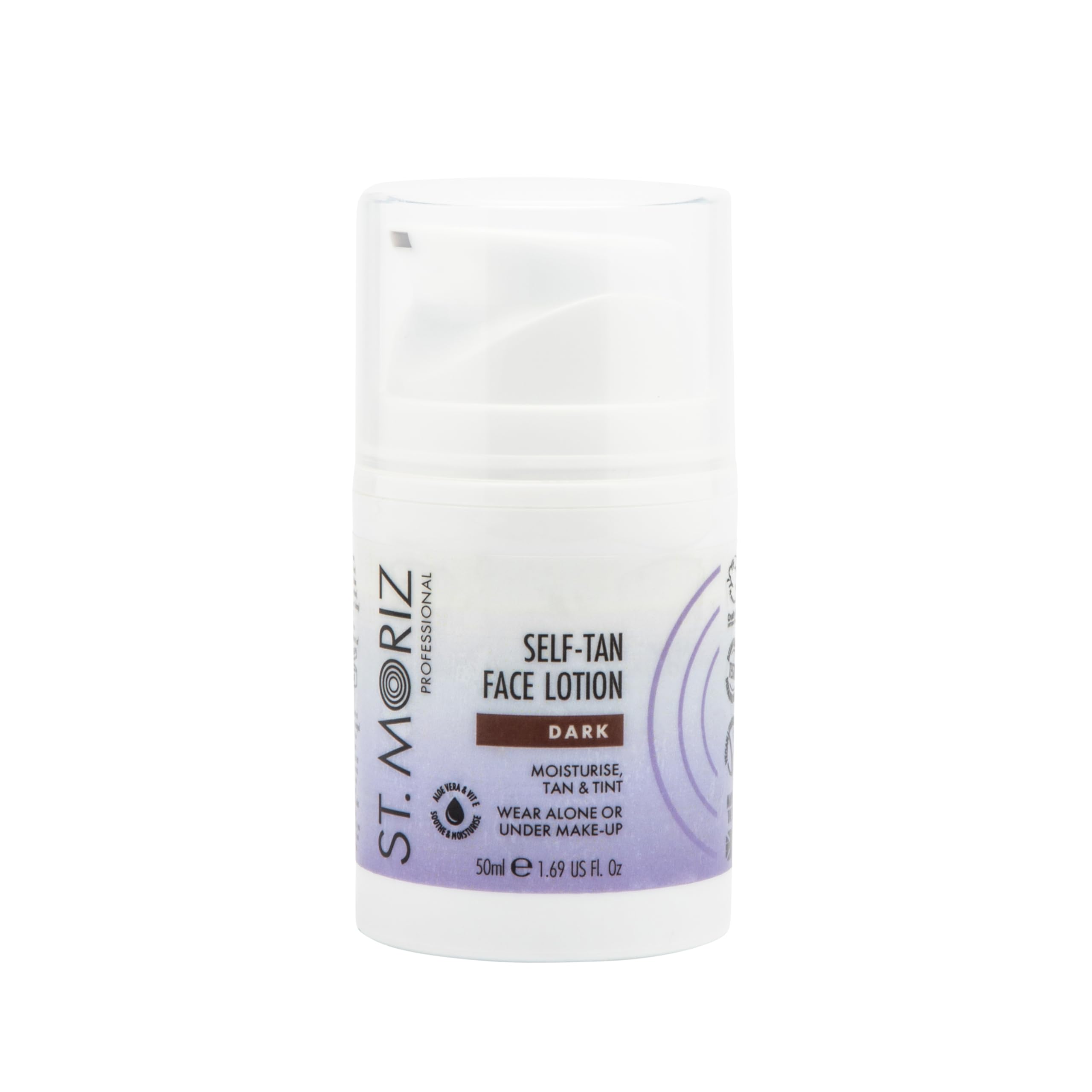 St Moriz Professional Dark Self Tan Face Lotion with Aloe Vera & Vitamin E