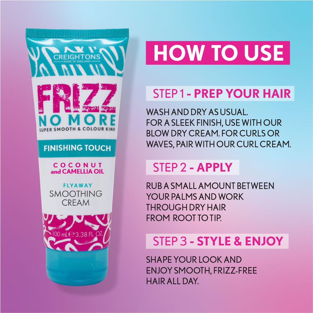 Anti-Frizz-Glättungscreme | Bändigt fliegende Haare | Leichte Haarpflege 4