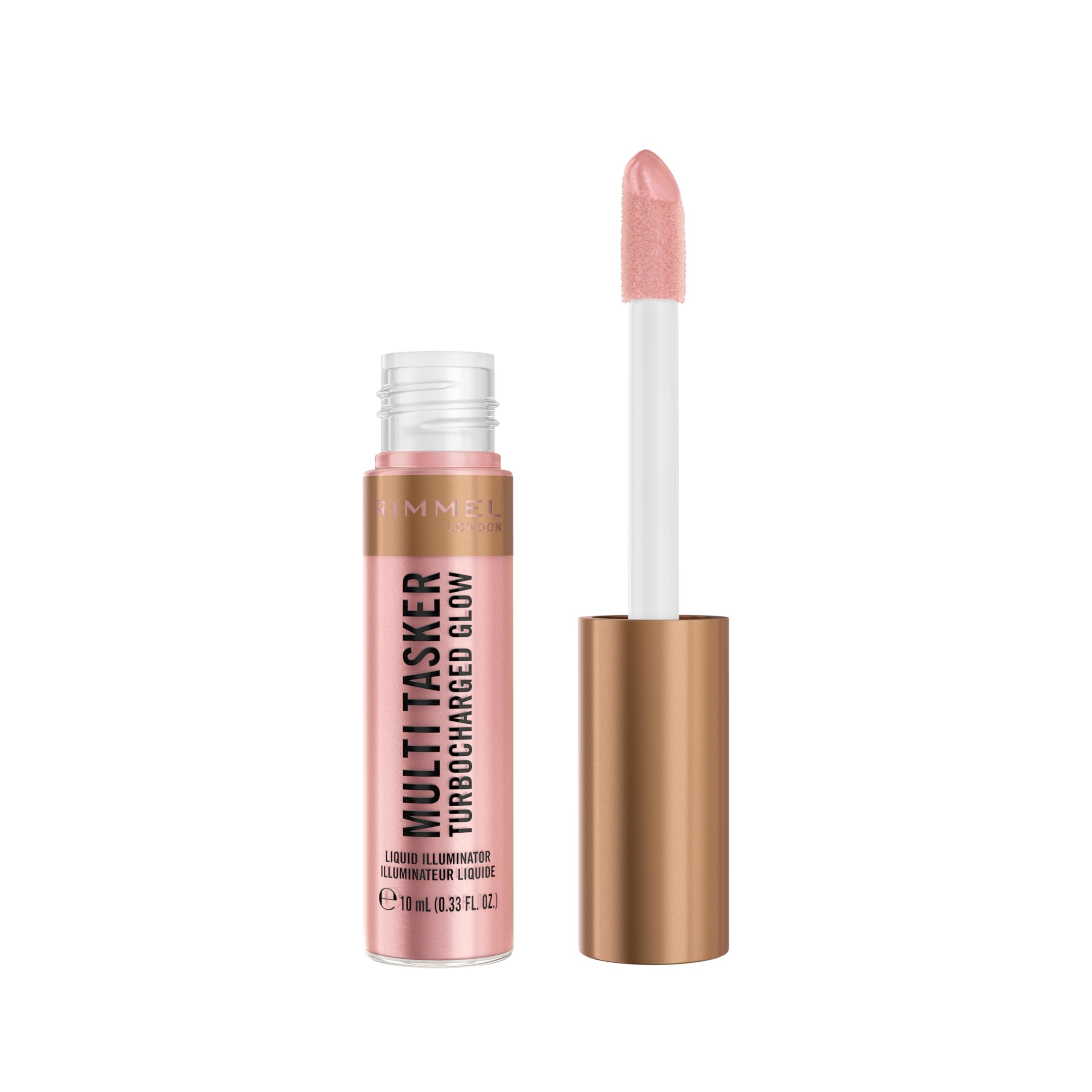 Rimmel Multi Tasker Turbocharged Glow Liquid Face Illuminator, 005 Iconic as Usual, Vitamin C & E